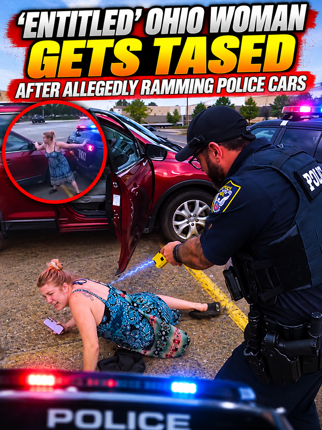Entitled’ Ohio Woman Gets Tased After Allegedly Ramming Police Cars