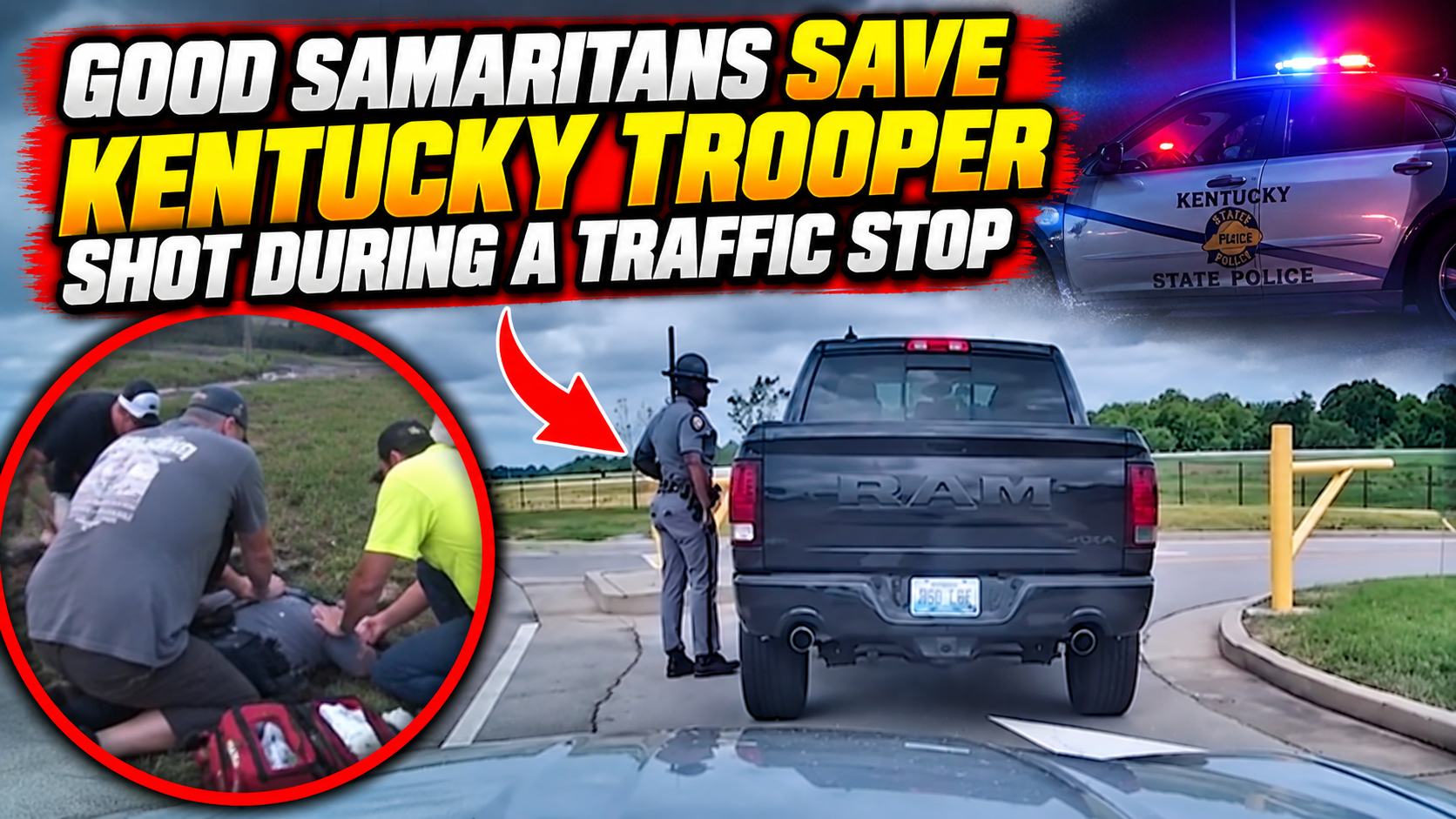 Good Samaritans Save Kentucky Trooper Shot During a Traffic Stop