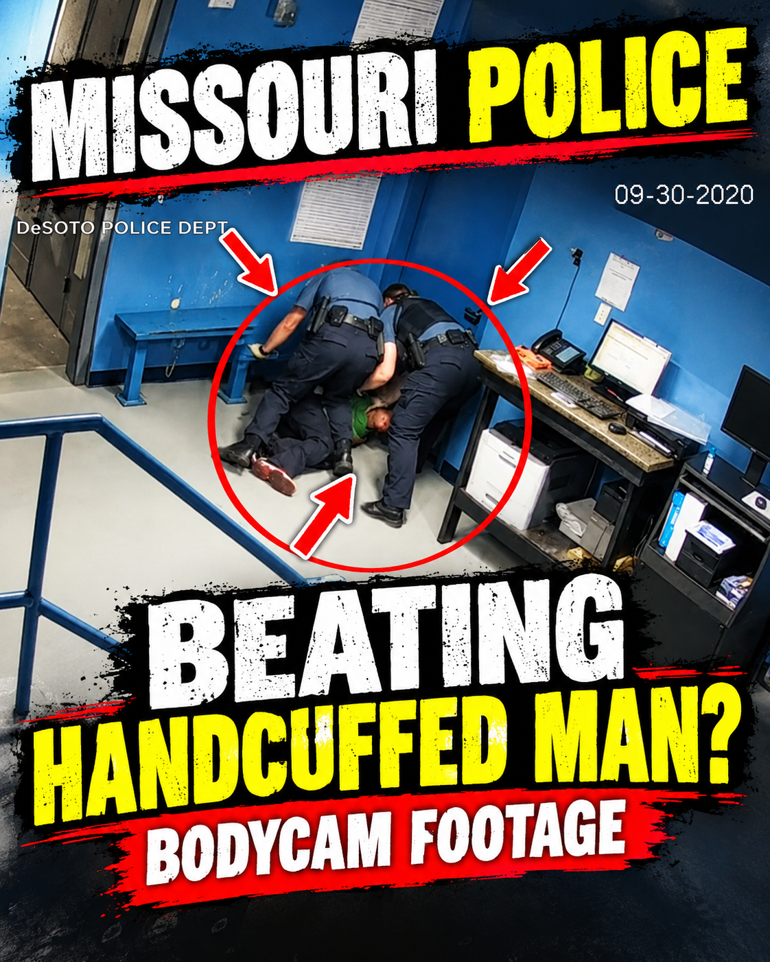 🚨 Missouri Police Bodycam: Two Officers Accused of Beating & Kicking Handcuffed Man at Station