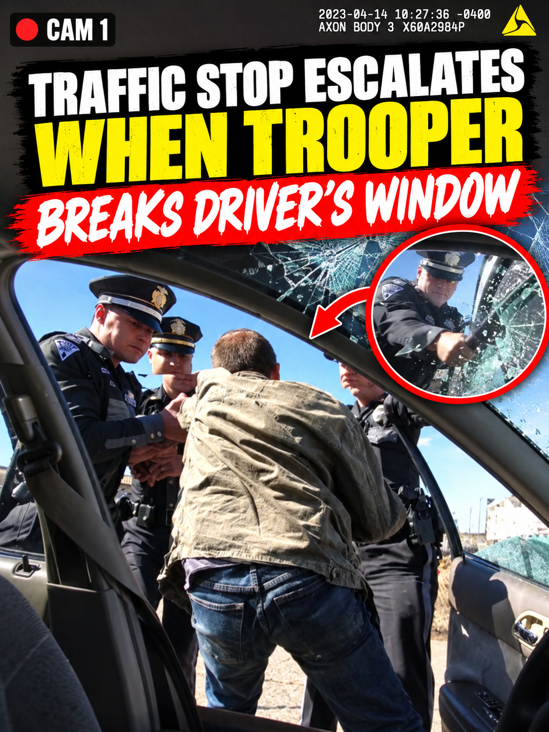 Traffic Stop Escalates When Trooper Breaks Driver’s Window