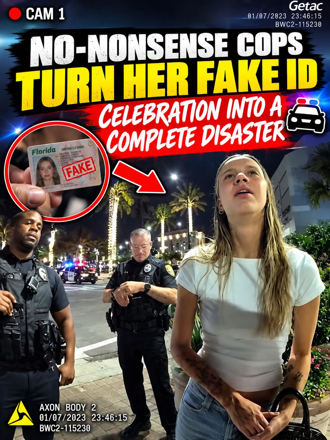 Her Fake ID Celebration Falls Apart When Cops Show Up
