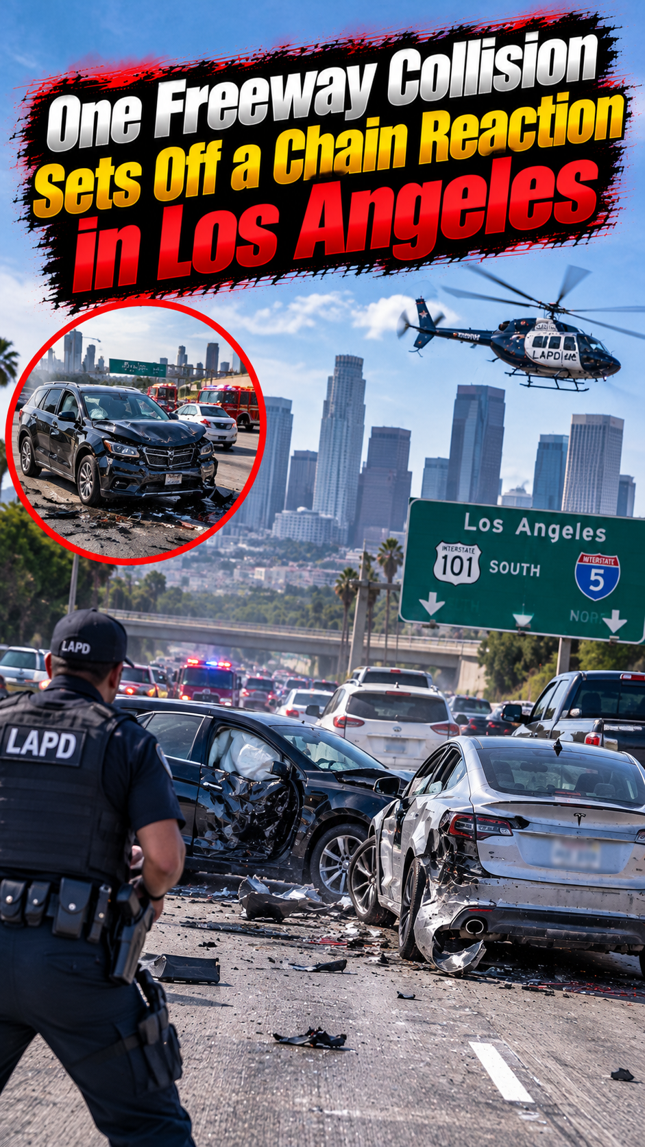 One Freeway Collision Sets Off a Chain Reaction in Los Angeles