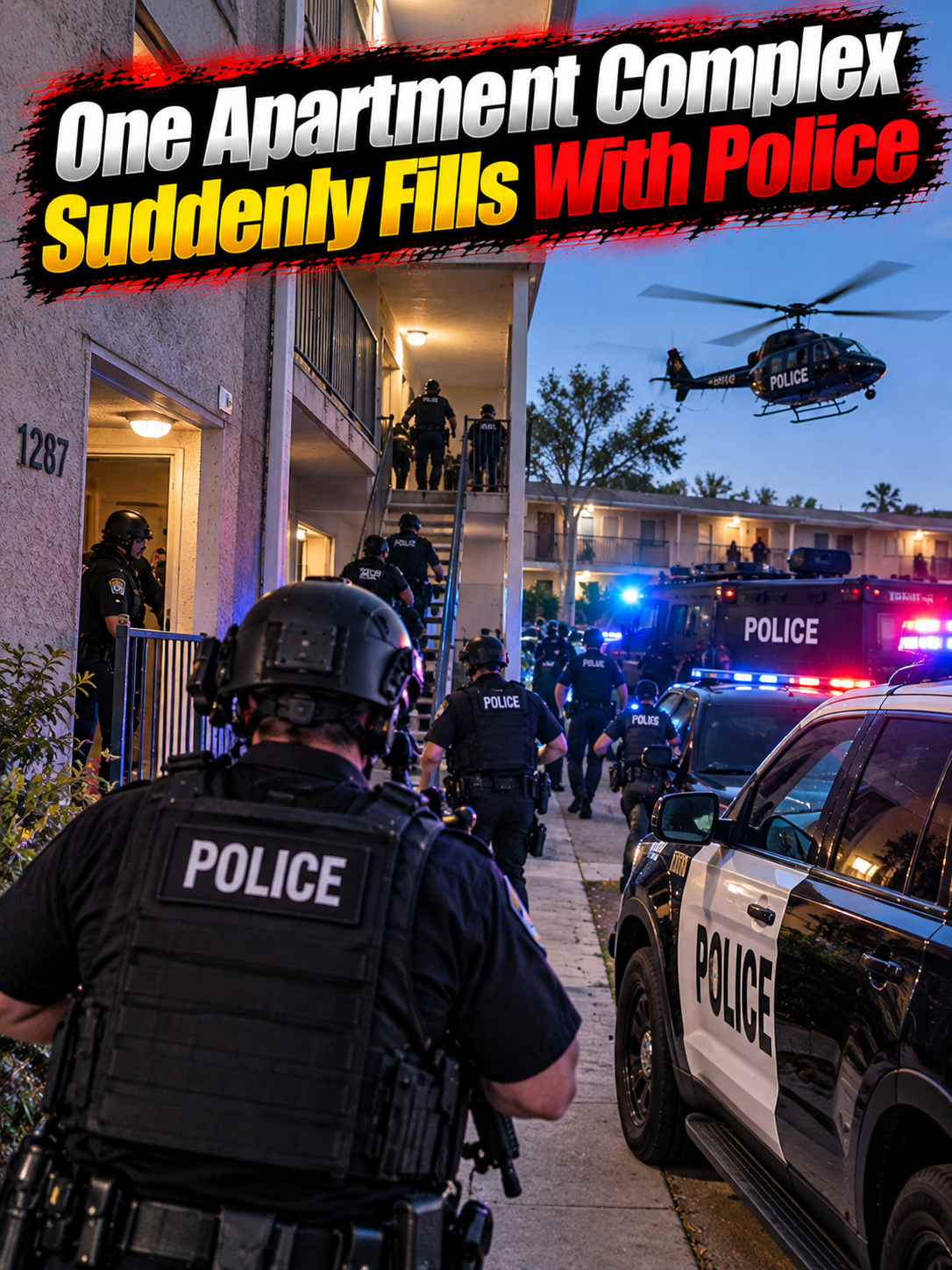 One Apartment Complex Suddenly Fills With Police