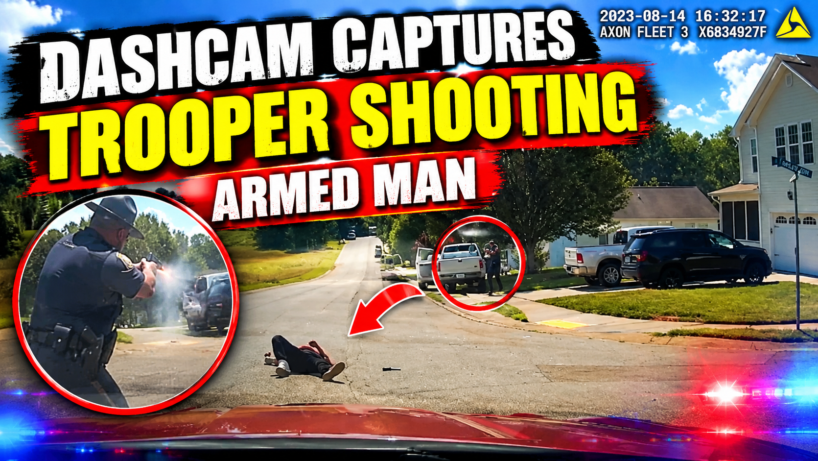 Dashcam Captures Trooper Shooting Armed Man