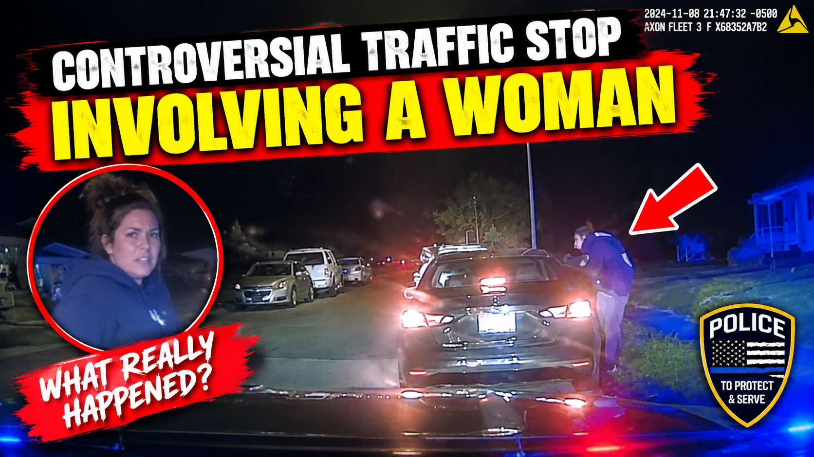 controversial traffic stop involving a woman