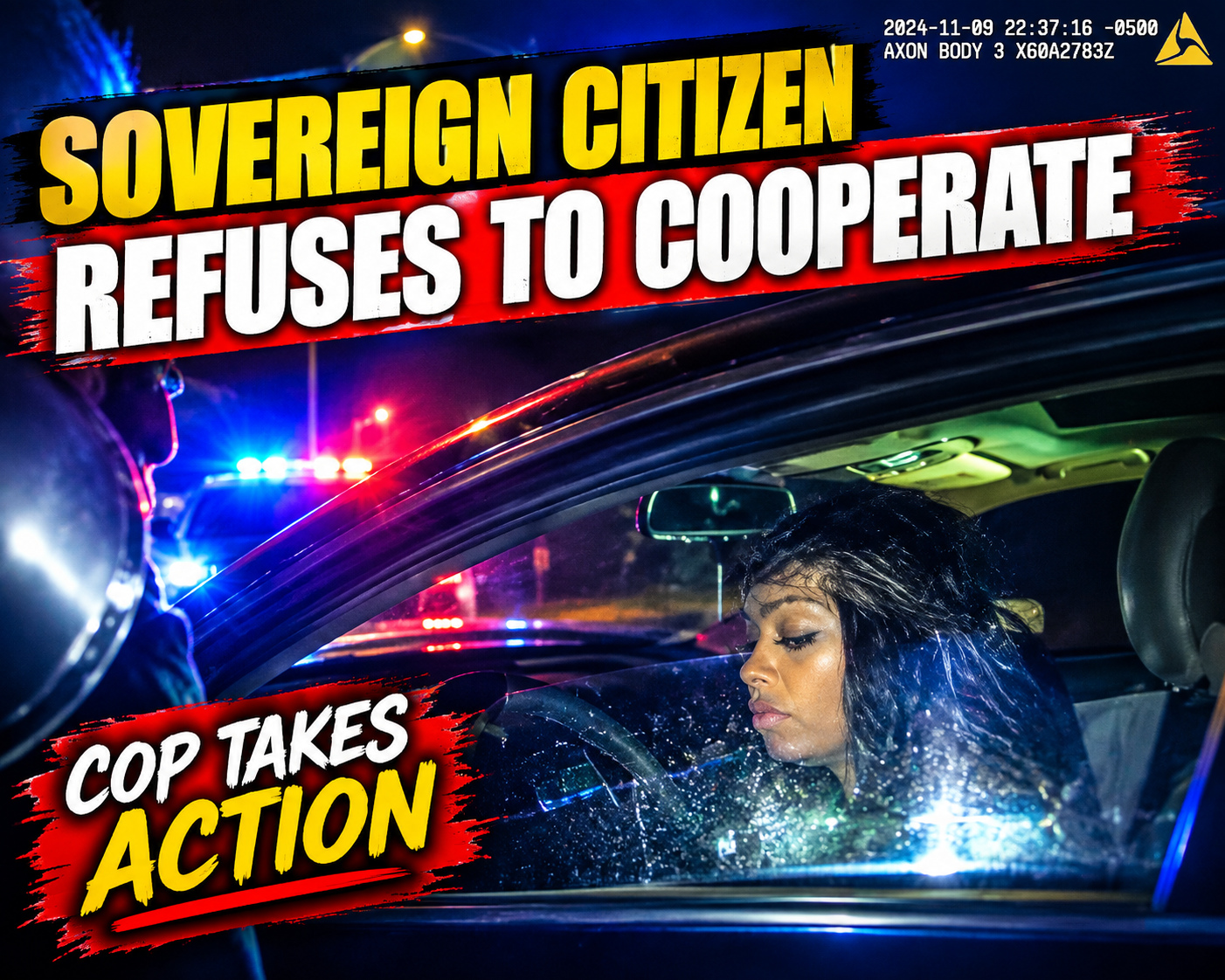 Sovereign Citizen Refuses to Cooperate — Cop Takes Action