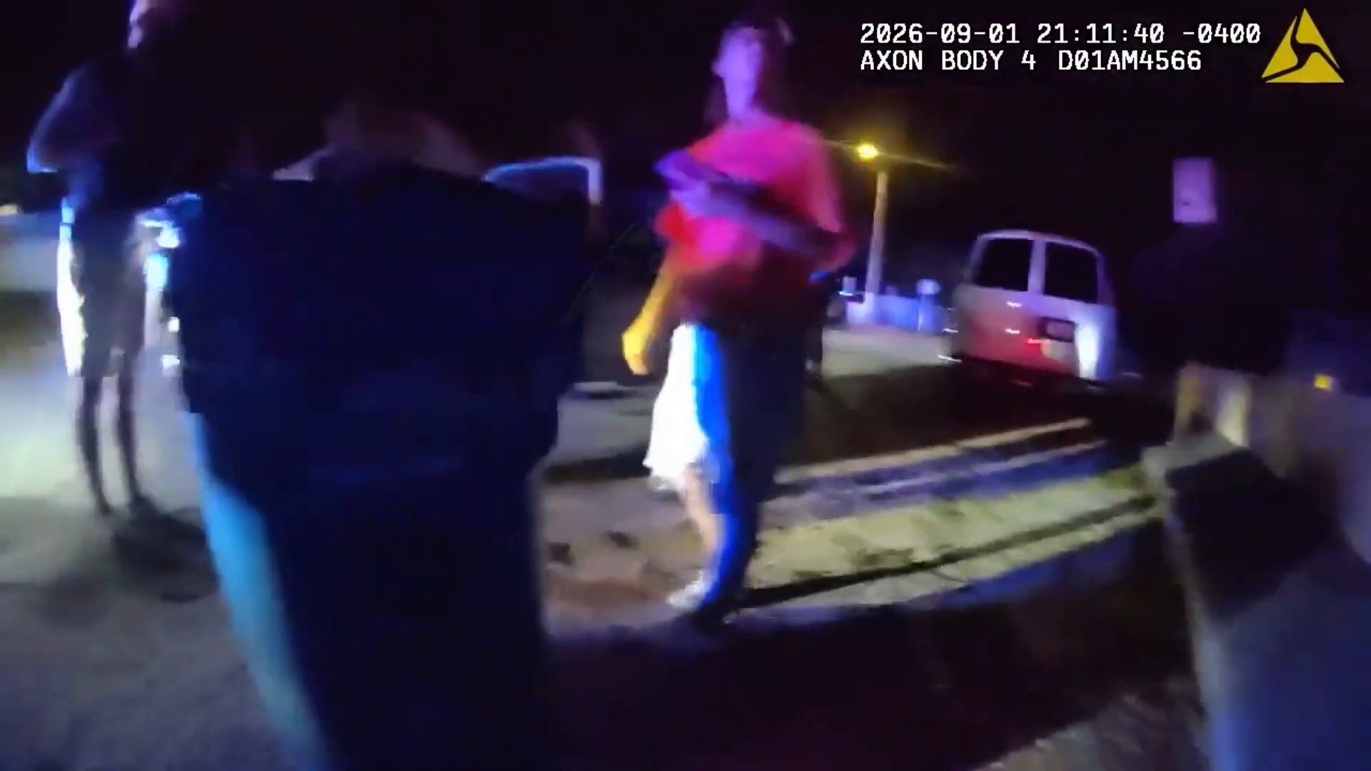 Scene from the traffic stop