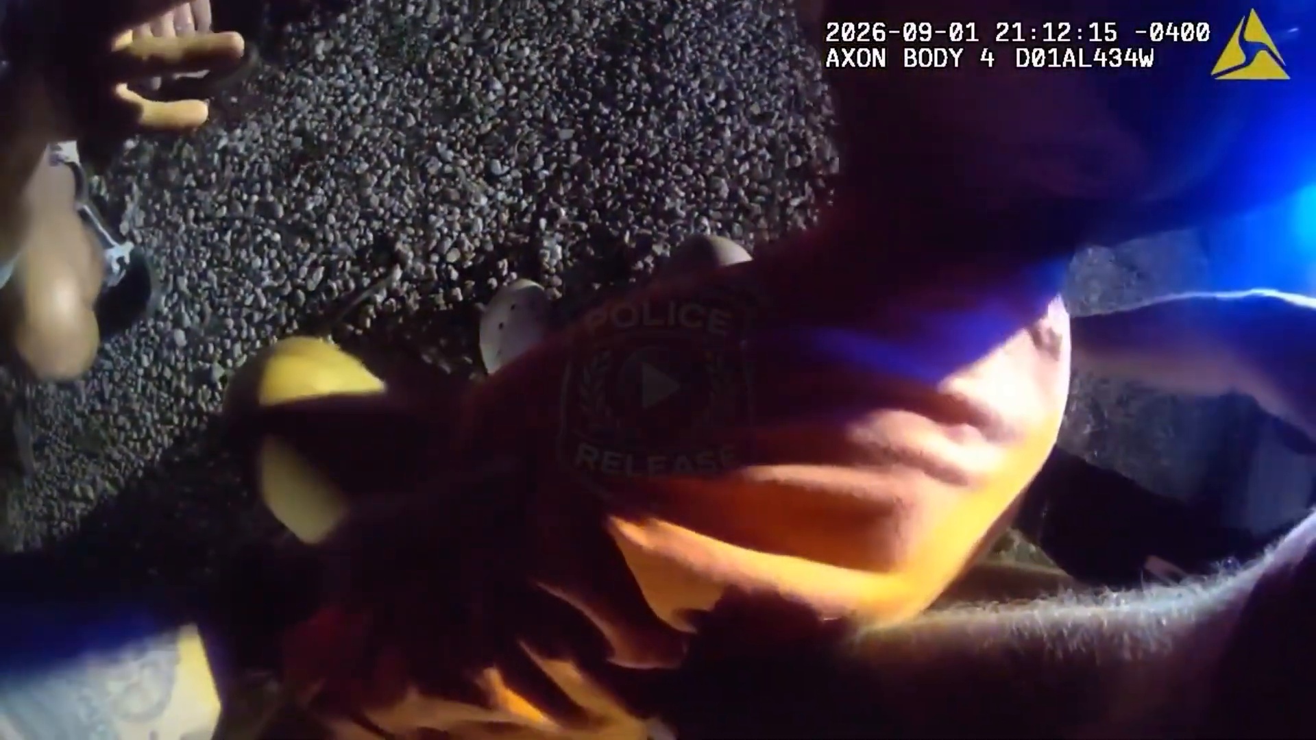Scene from the traffic stop