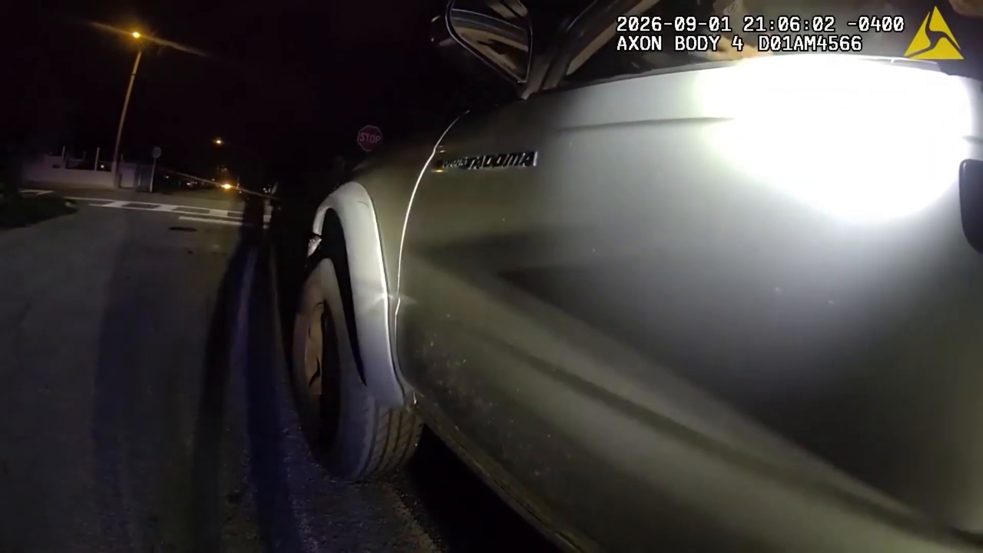 Scene from the traffic stop