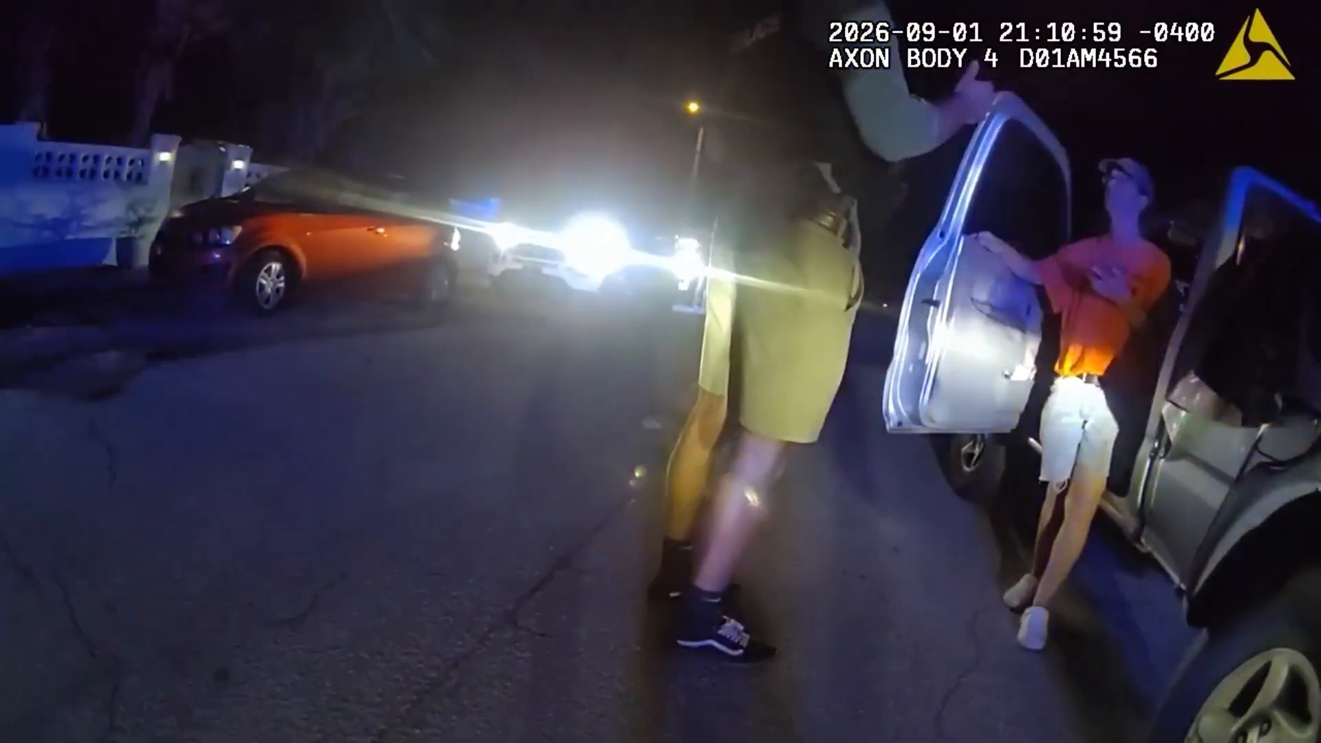 Scene from the traffic stop