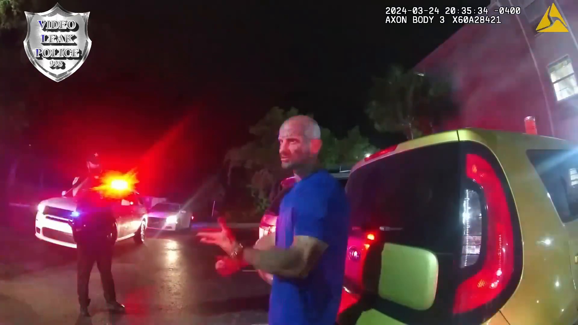 Scene from the supplied DUI footage