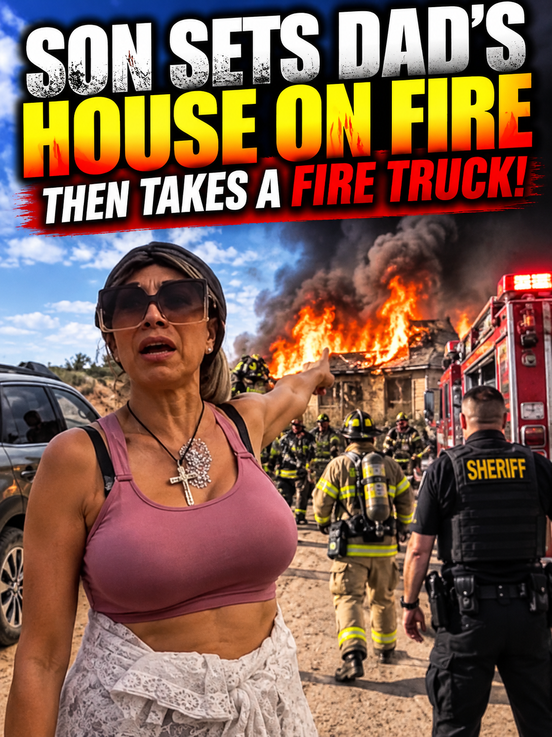 Family Dispute Erupts Into a House Fire and a Bizarre Fire-Truck Escape