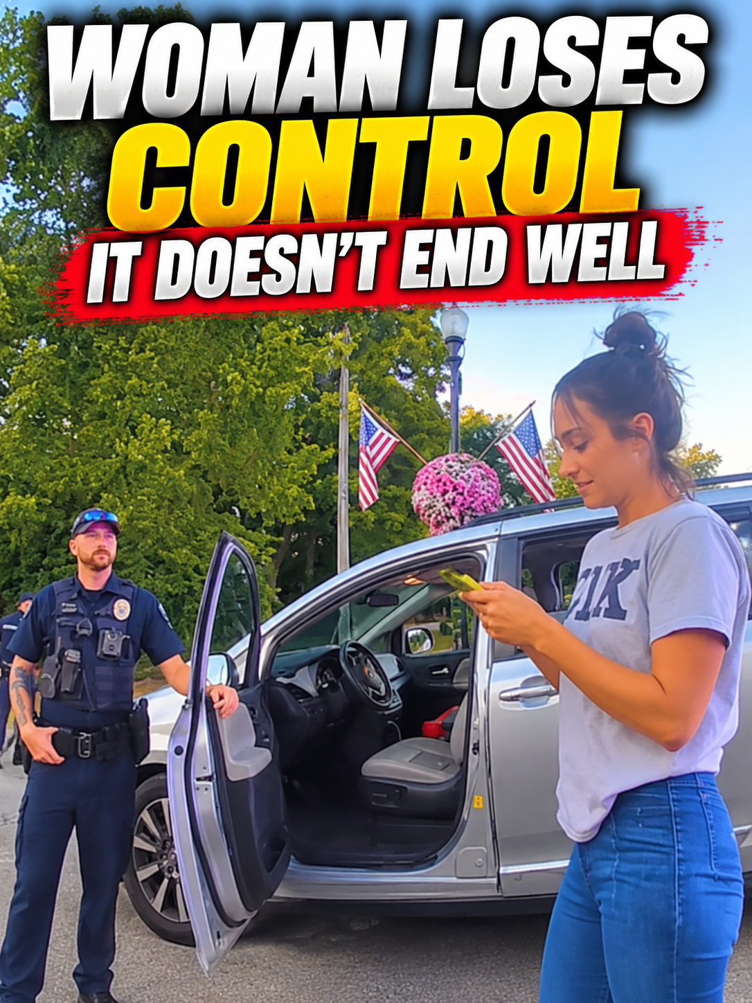 Woman’s Emotional Breakdown Turns a Routine Police Encounter Into Chaos