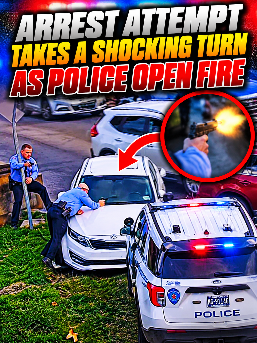 Arrest Attempt Takes a Shocking Turn as Police Open Fire