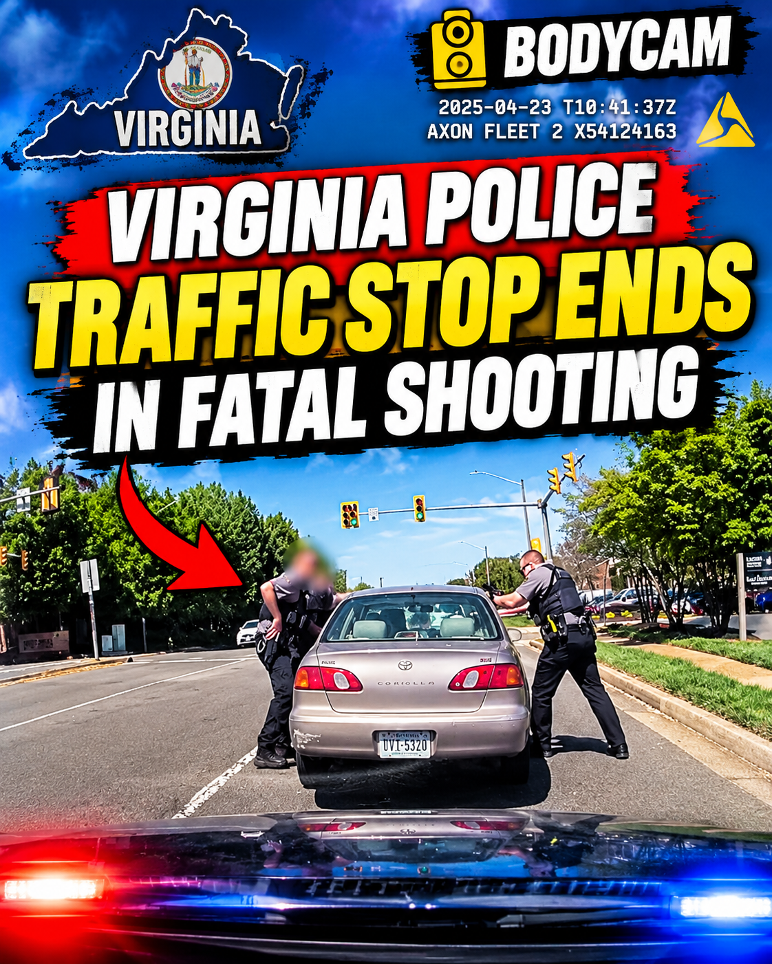 🚨 Virginia Police Traffic Stop Ends in Fatal Shooting | Bodycam Footage
