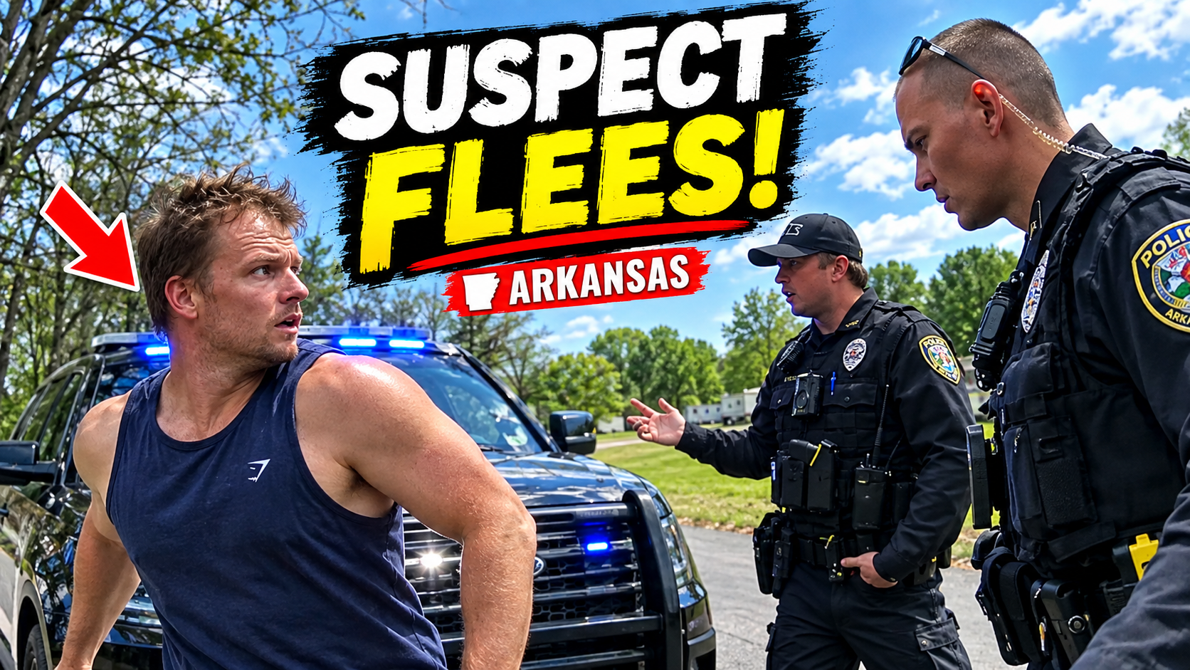 🚔 Suspect Flees During Police Encounter — Officers Respond as Situation Escalates | Arkansas