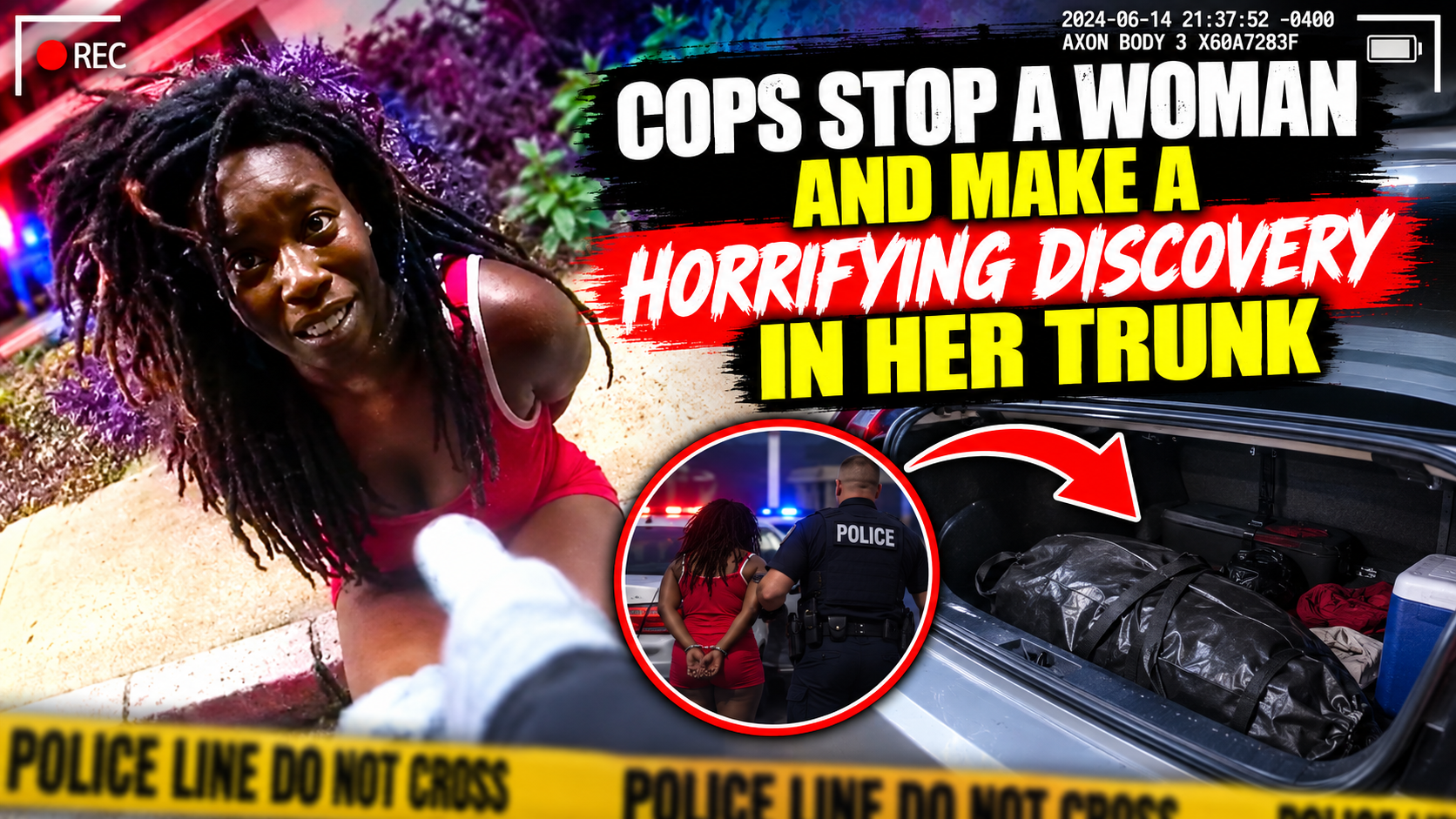 Cops Stop a Woman and Make a Horrifying Discovery in Her Trunk