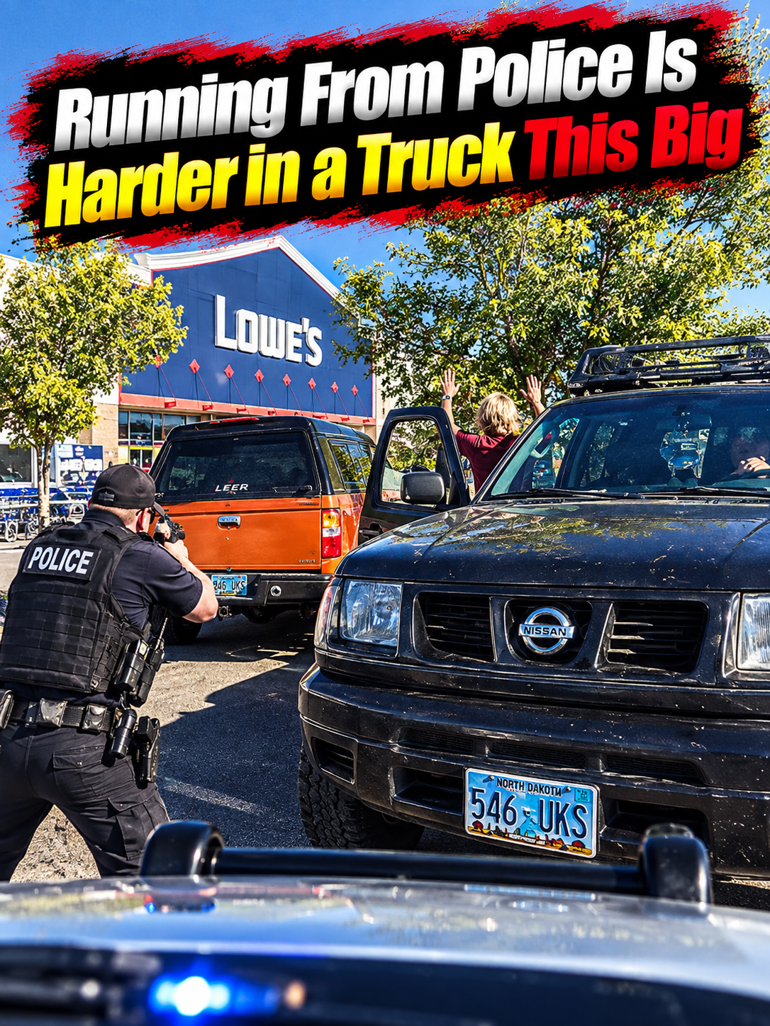 Running From Police Is Harder in a Truck This Big