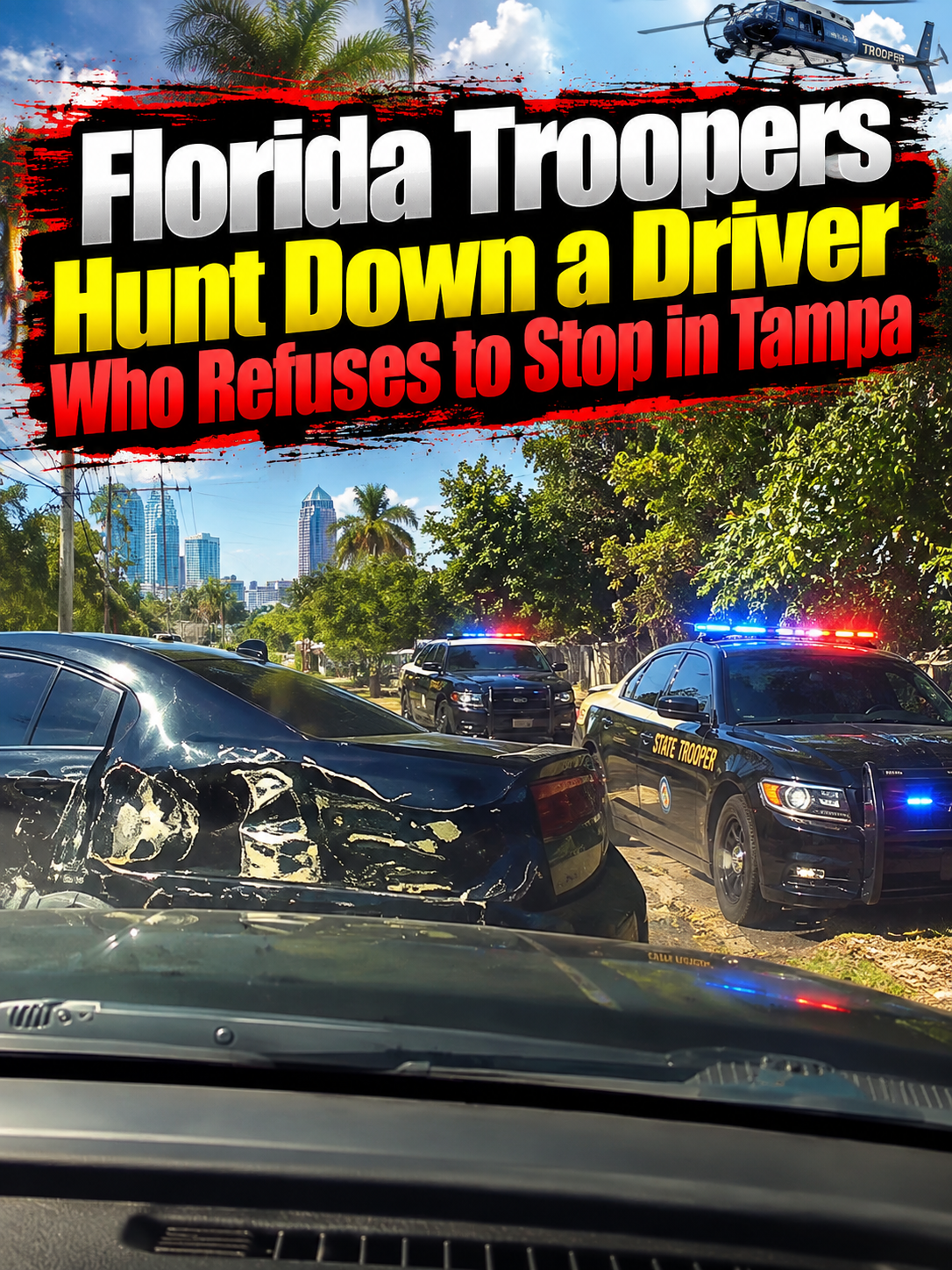 Florida Troopers Hunt Down a Driver Who Refuses to Stop in Tampa