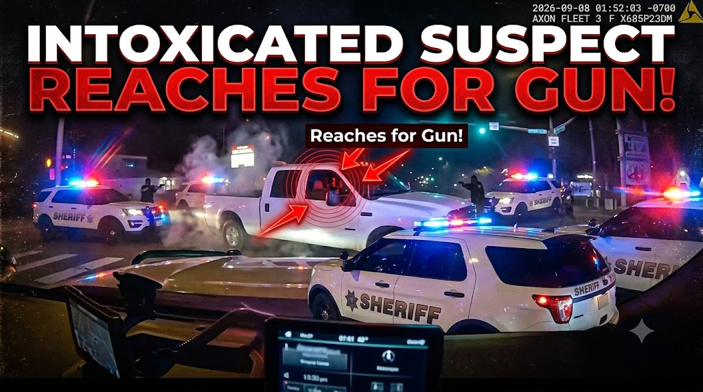 [BODYCAM] Intoxicated Suspect Refuses Orders & Reaches For Gun In Truck