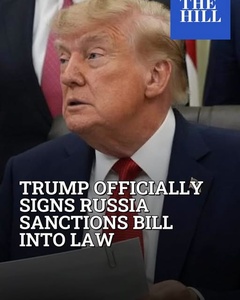 Trump officially signs additional sanctions against Russia