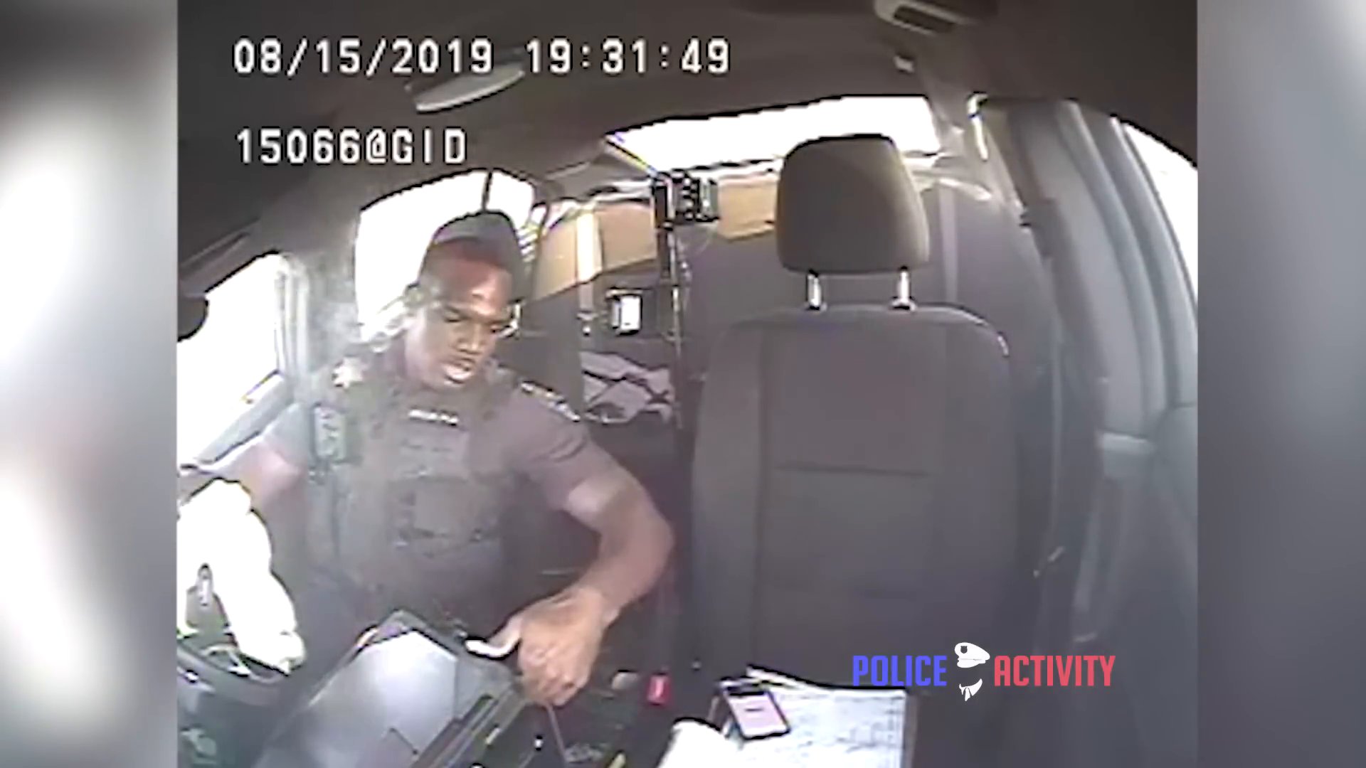 Real frame from the Tulsa dashcam footage