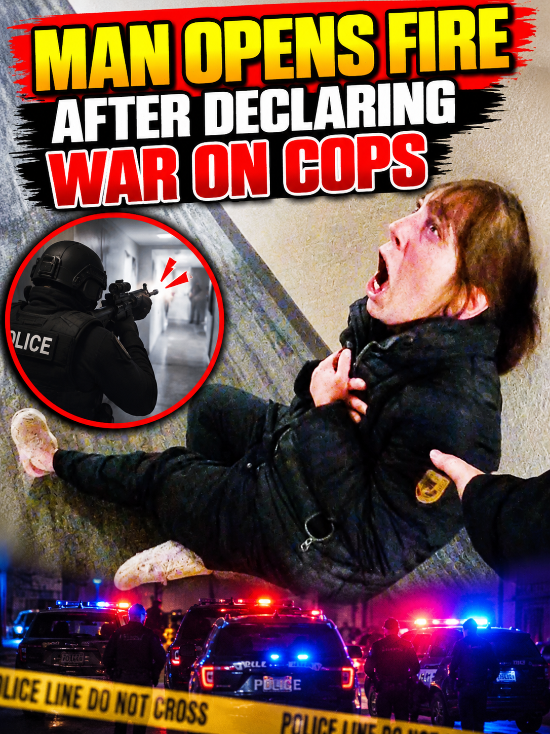 Man Opens Fire After Declaring War on Cops