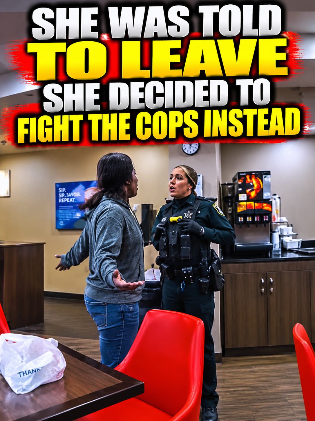She Was Told to Leave, She Decided to Fight the Cops Instead