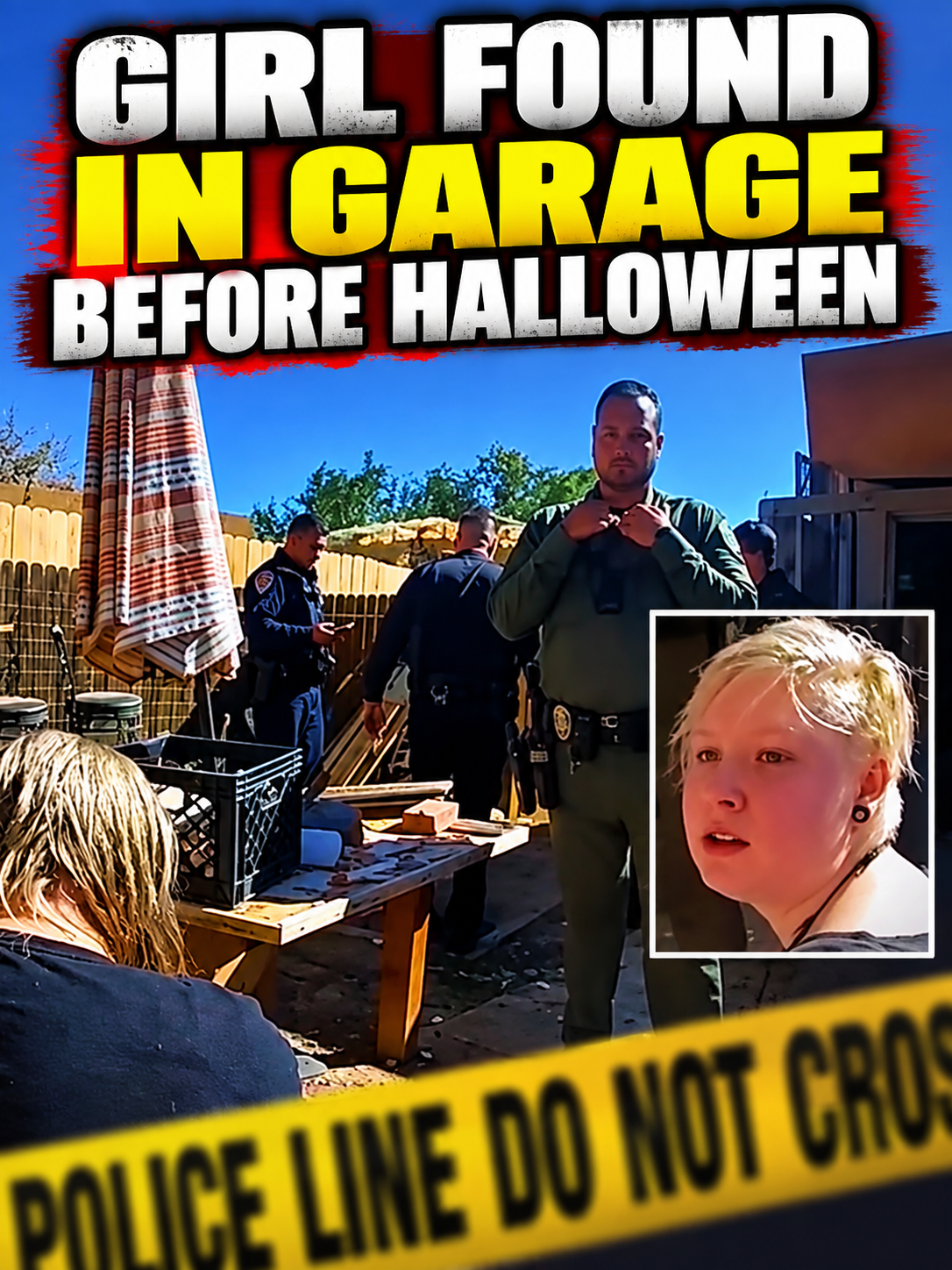 HORRIFYING FIND:  GIRL FOUND IN GARAGE BEFORE HALLOWEEN