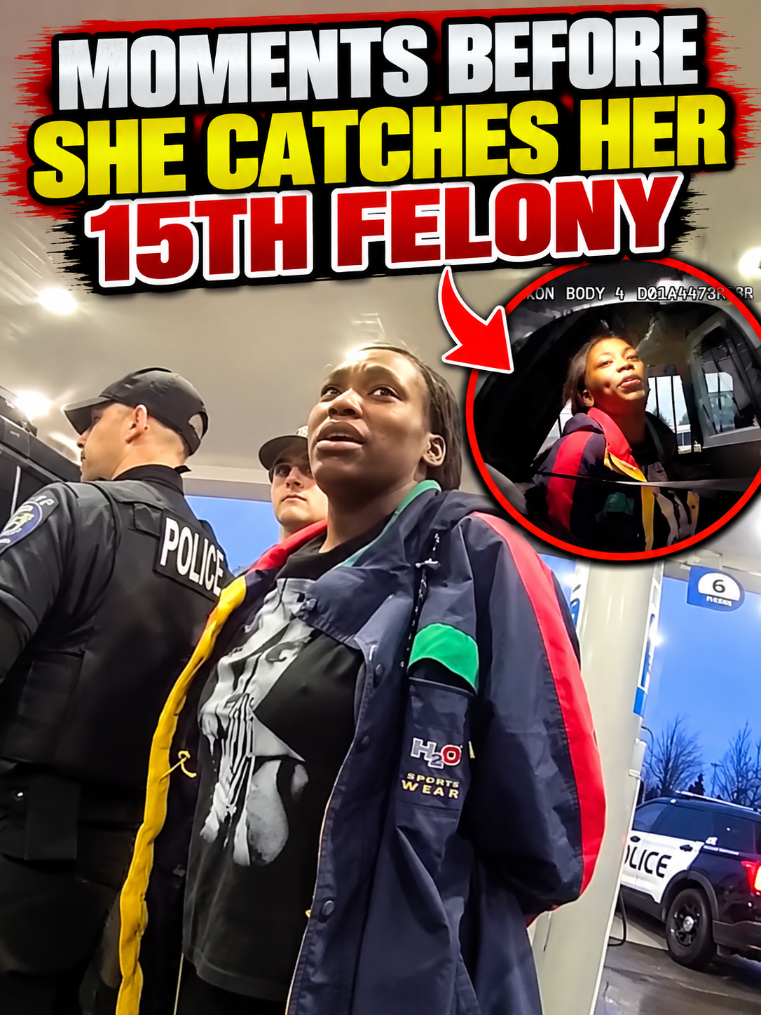 Moments Before She Catches Her 15th Felony