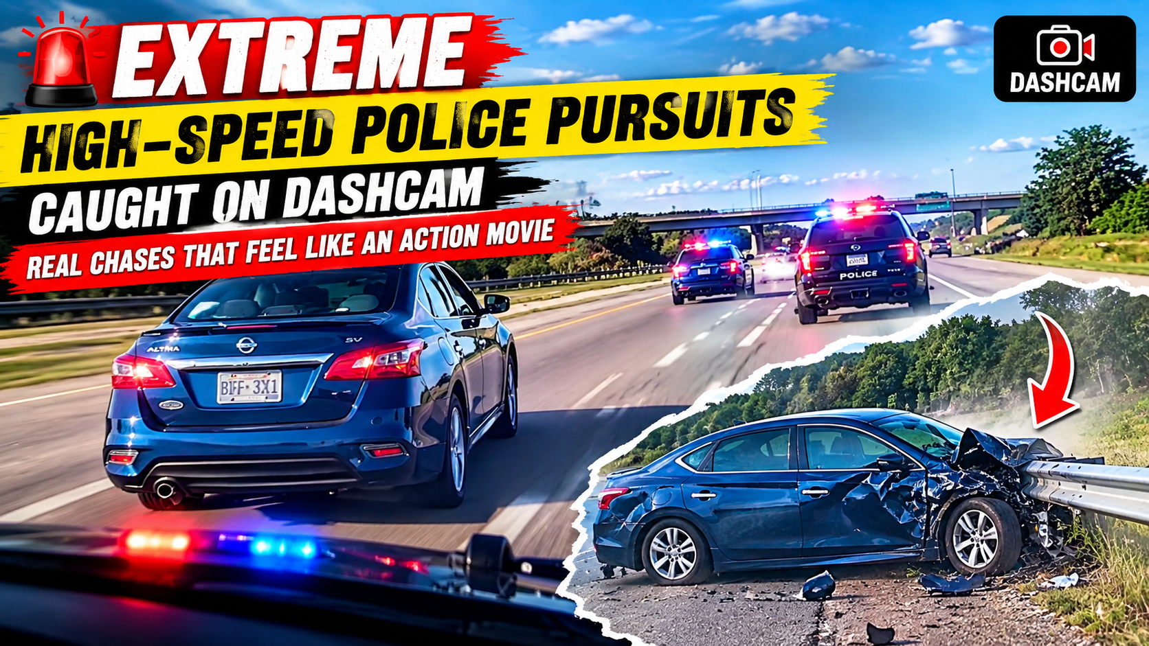 🚨 Extreme High-Speed Police Pursuits Caught on Dashcam — Real Chases That Feel Like an Action Movie