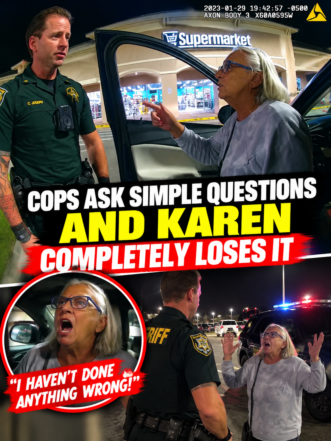 Cops Ask Simple Questions and Karen Completely Loses It