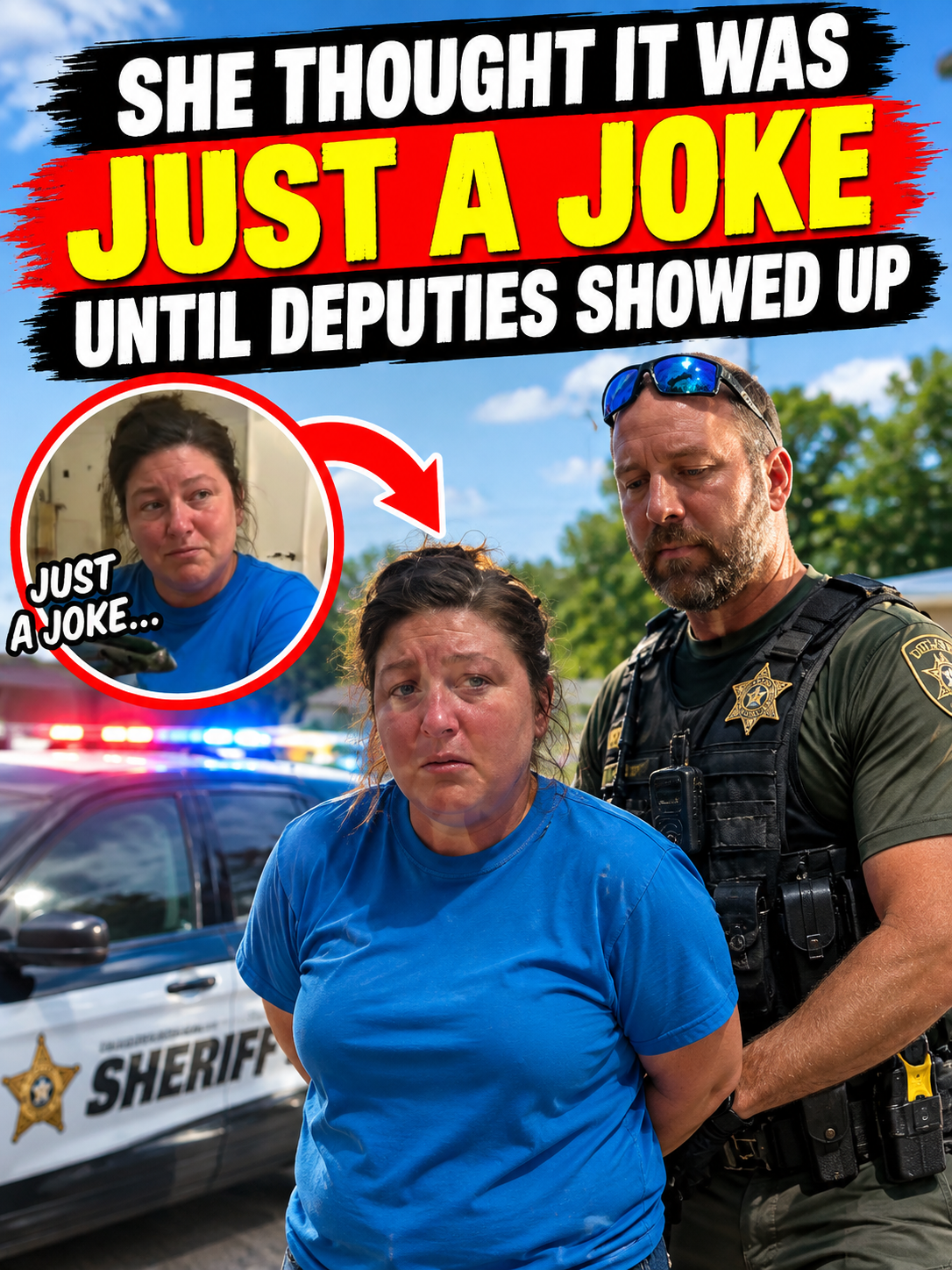 She Thought It Was Just a Joke Until Deputies Showed Up