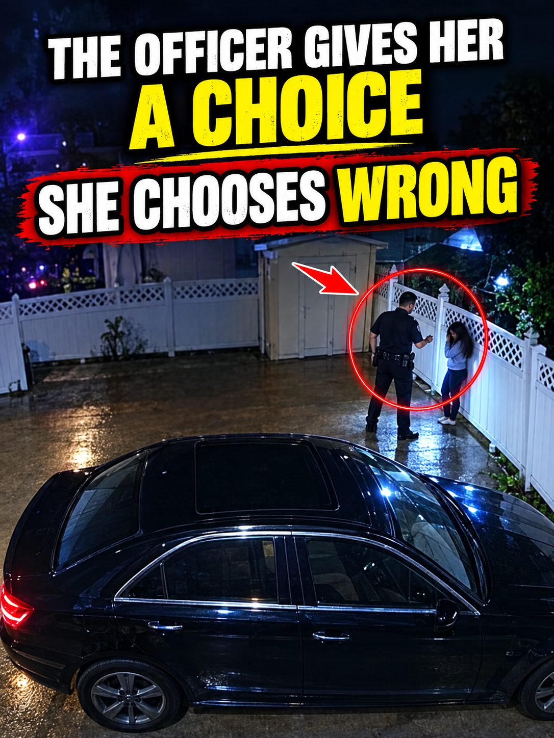 The Officer Gives Her a Choice and She Makes the Wrong One
