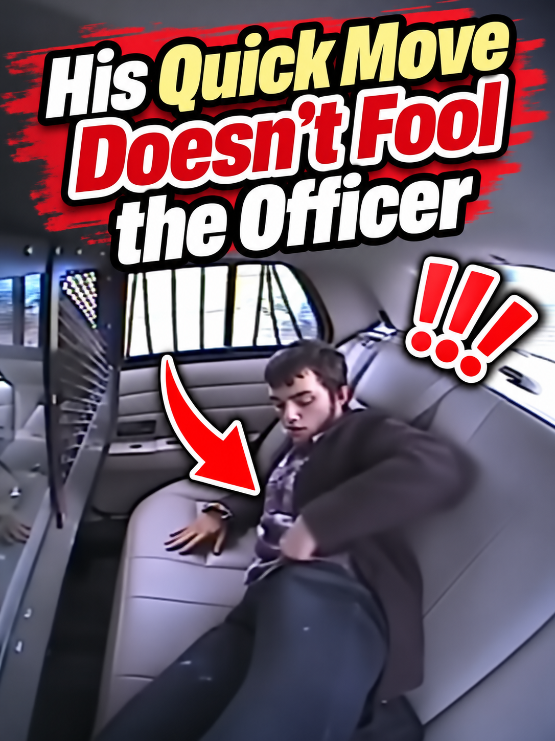 His Quick Move Doesn’t Fool the Officer