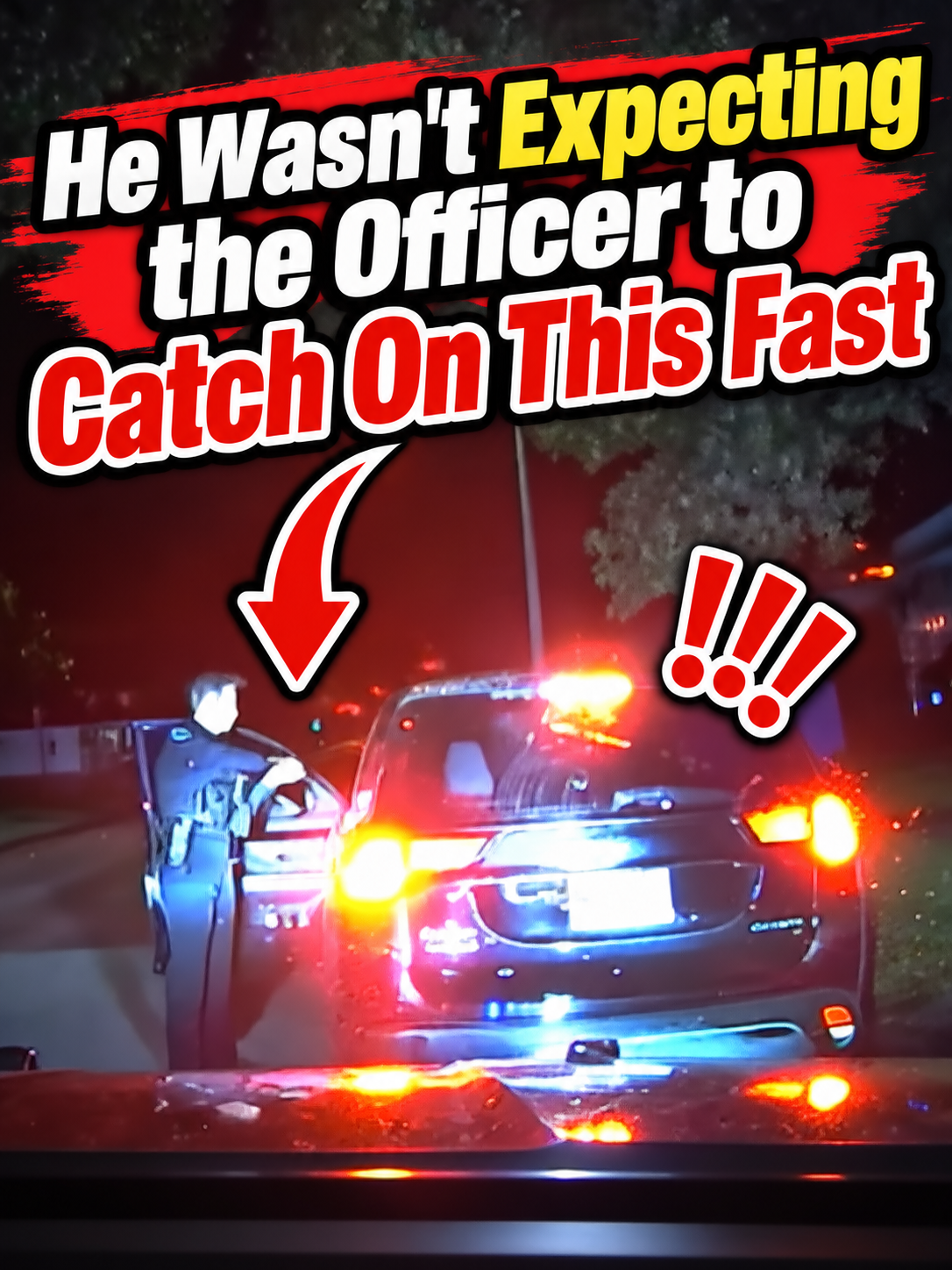 He Wasn’t Expecting the Officer to Catch On This Fast