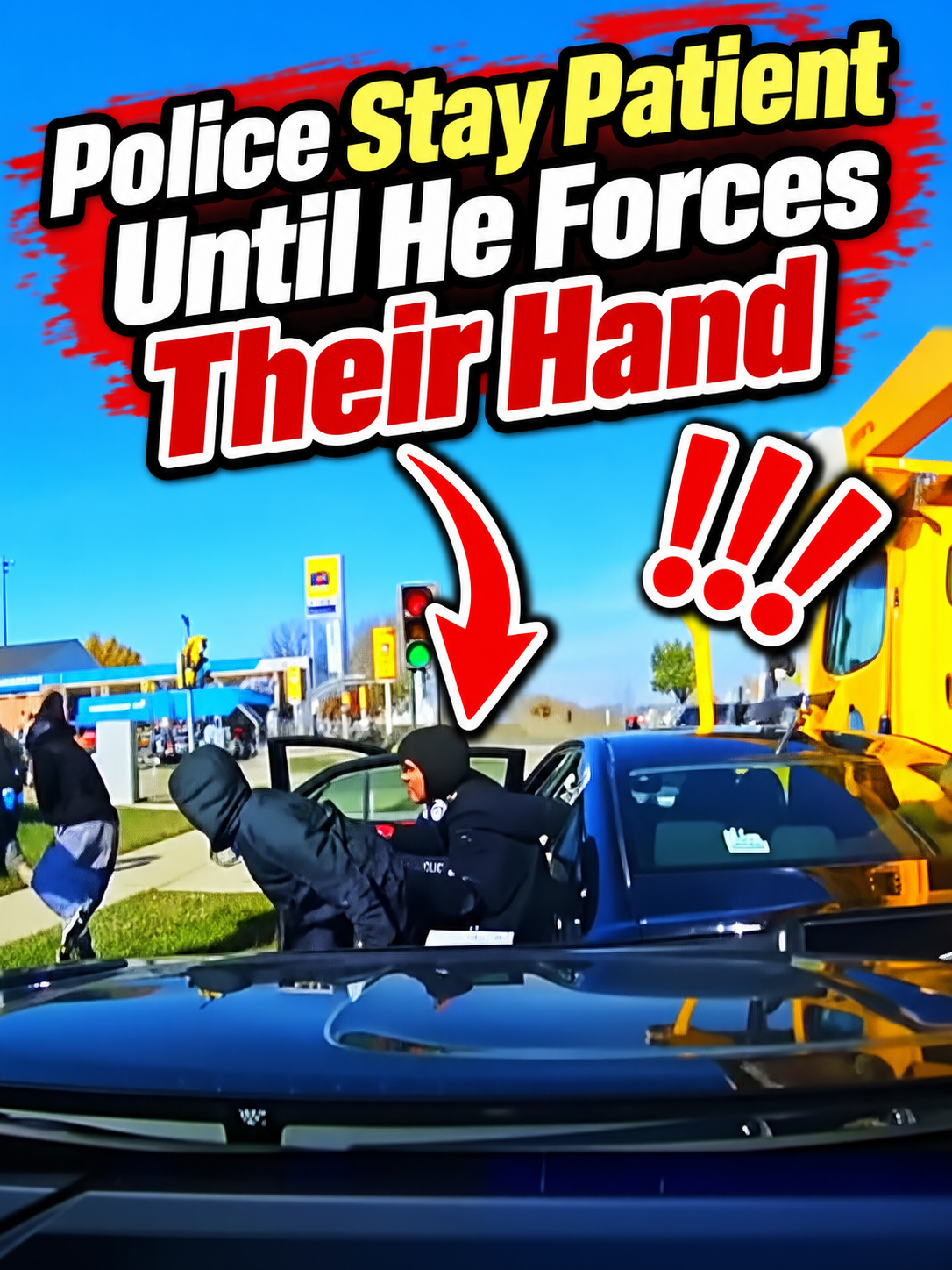 Police Stay Patient Until He Forces Their Hand