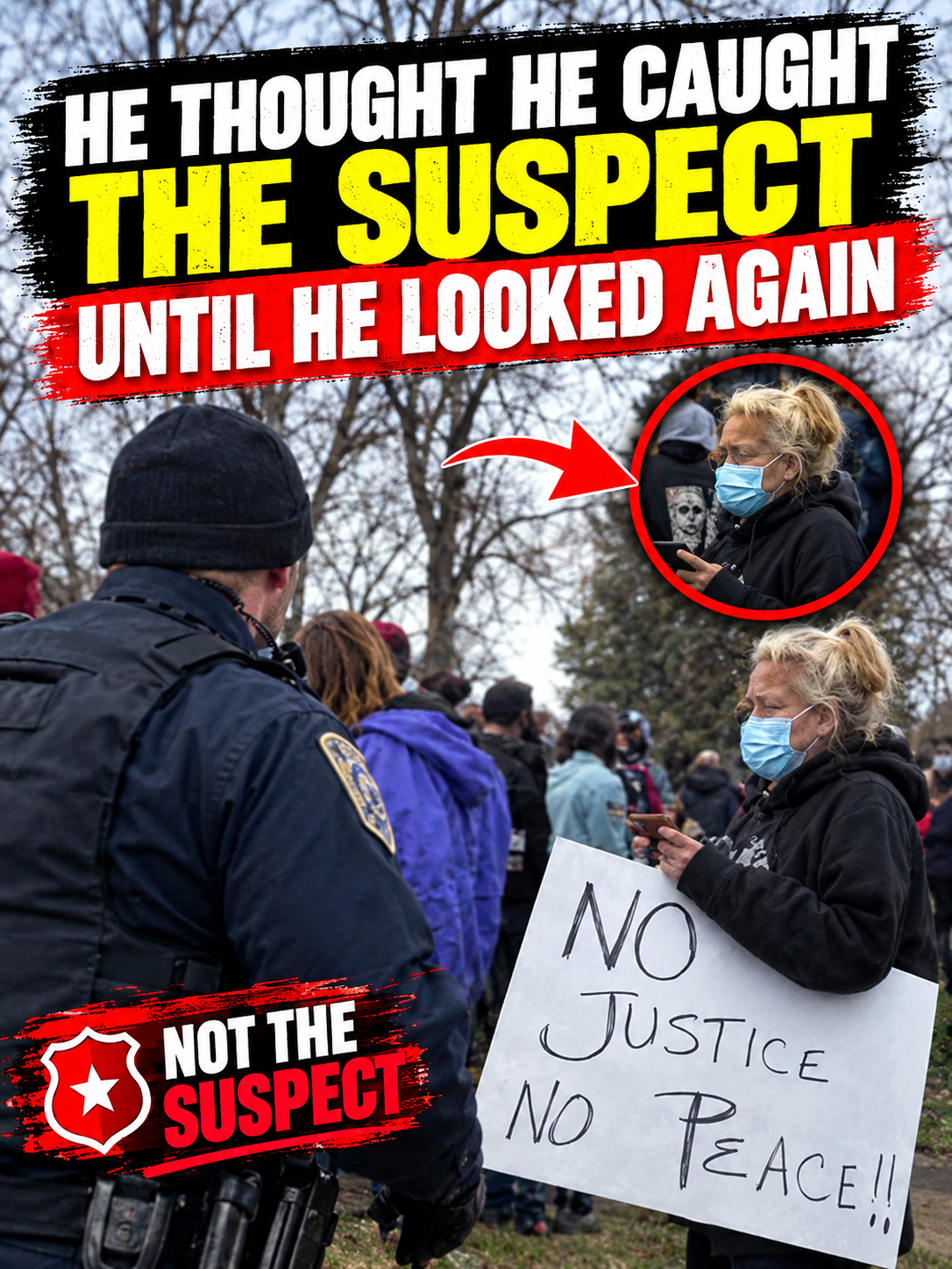 He Thought He Caught the Suspect Until He Looked Again
