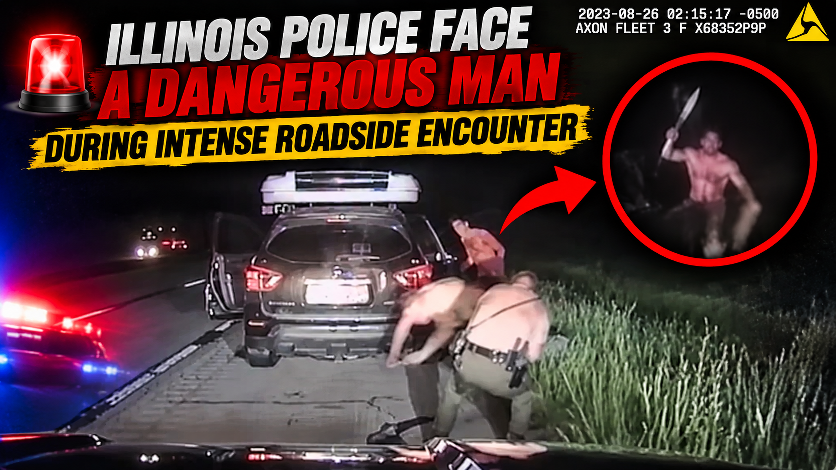 Illinois Police Face a Dangerous Man During Intense Roadside Encounter