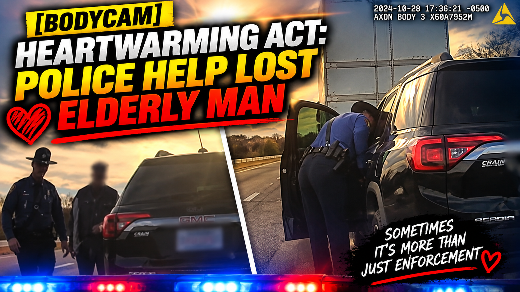 [BODYCAM] Heartwarming Act: Police Help Lost Elderly Man