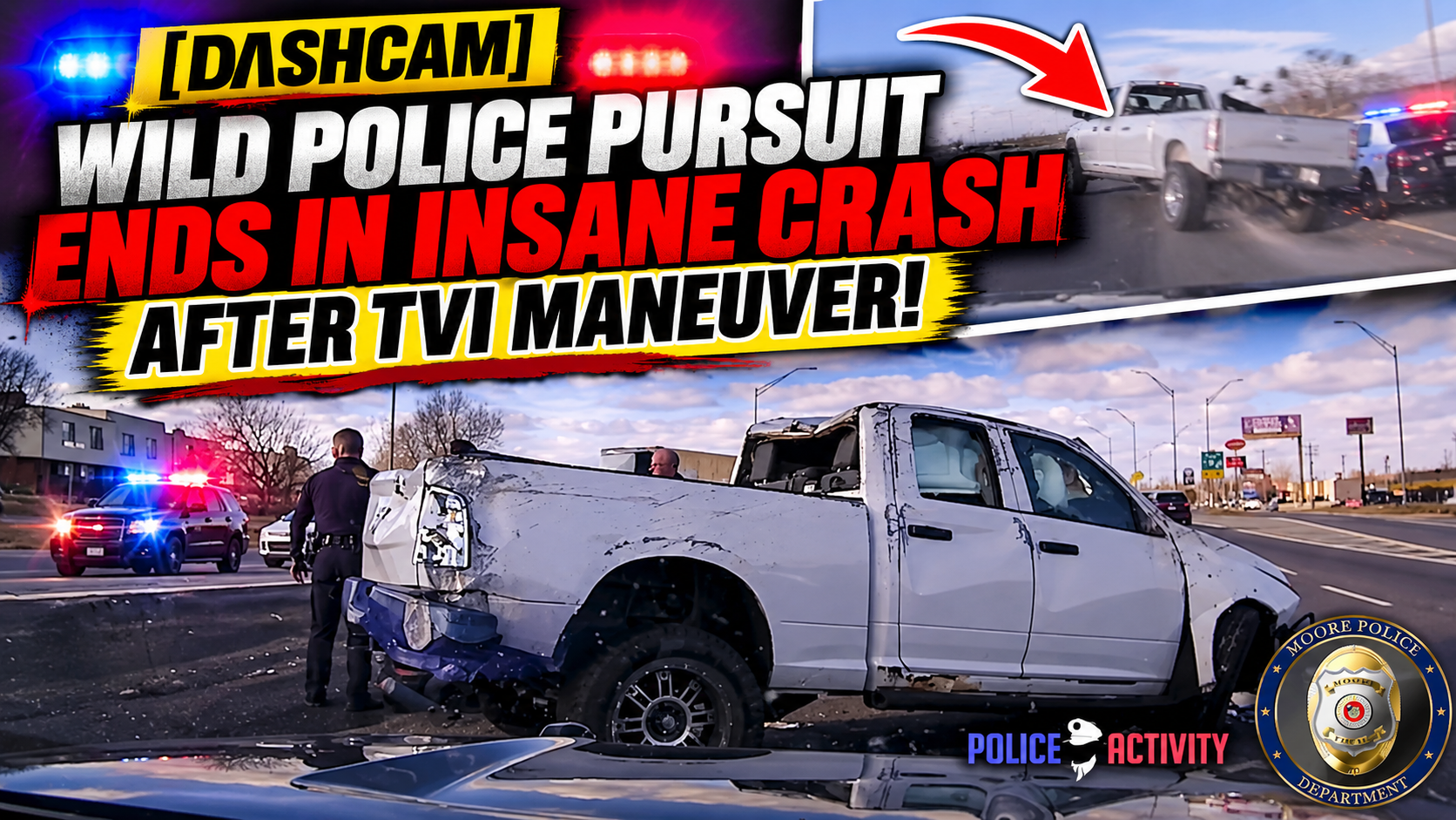 [DASHCAM] Wild Police Pursuit Ends In INSANE Crash After TVI Maneuver!