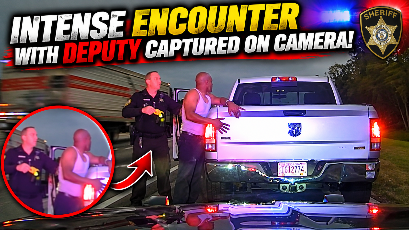 Intense Encounter With Deputy Captured On Camera!