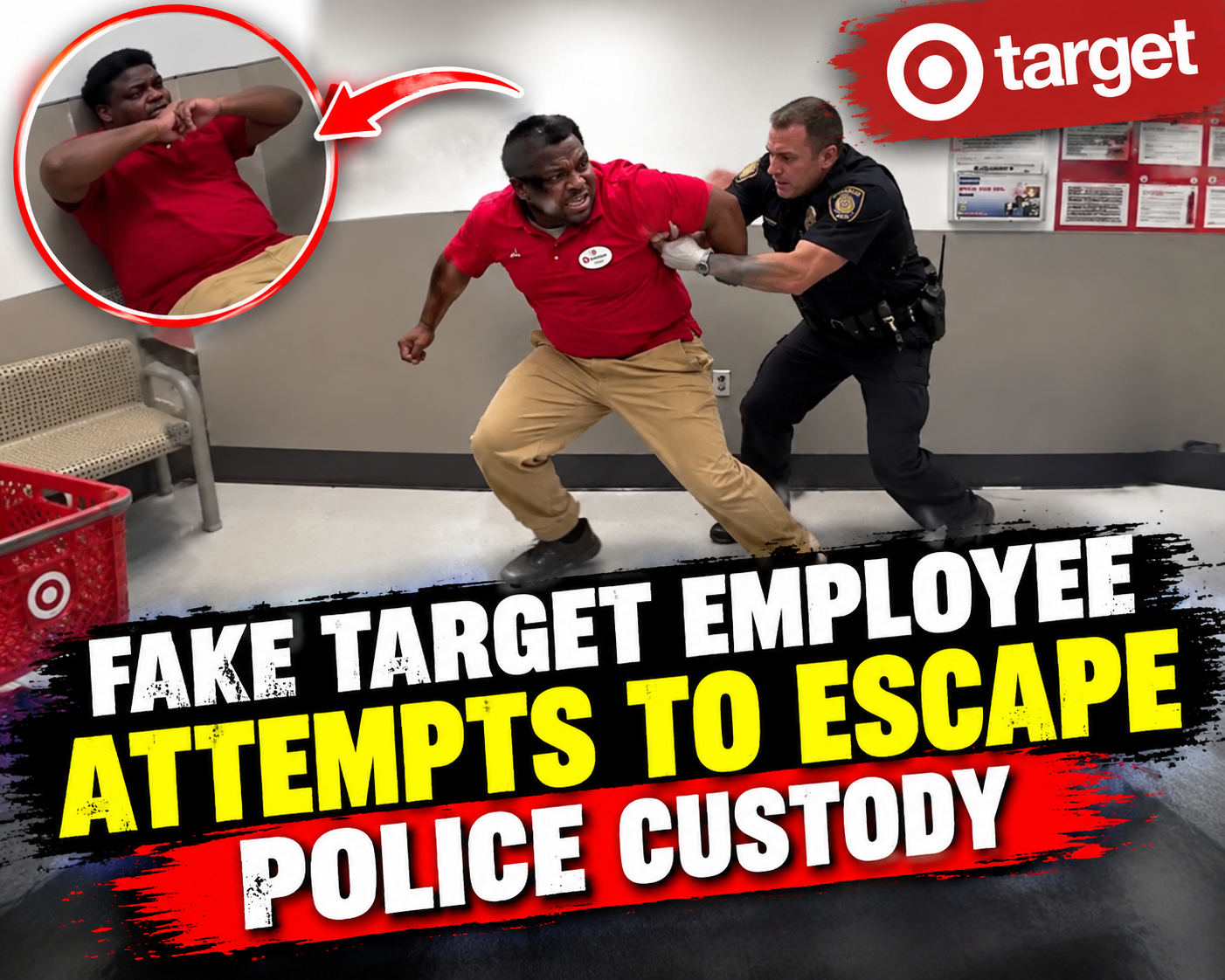 Fake Target Employee Attempts to Escape Police Custody