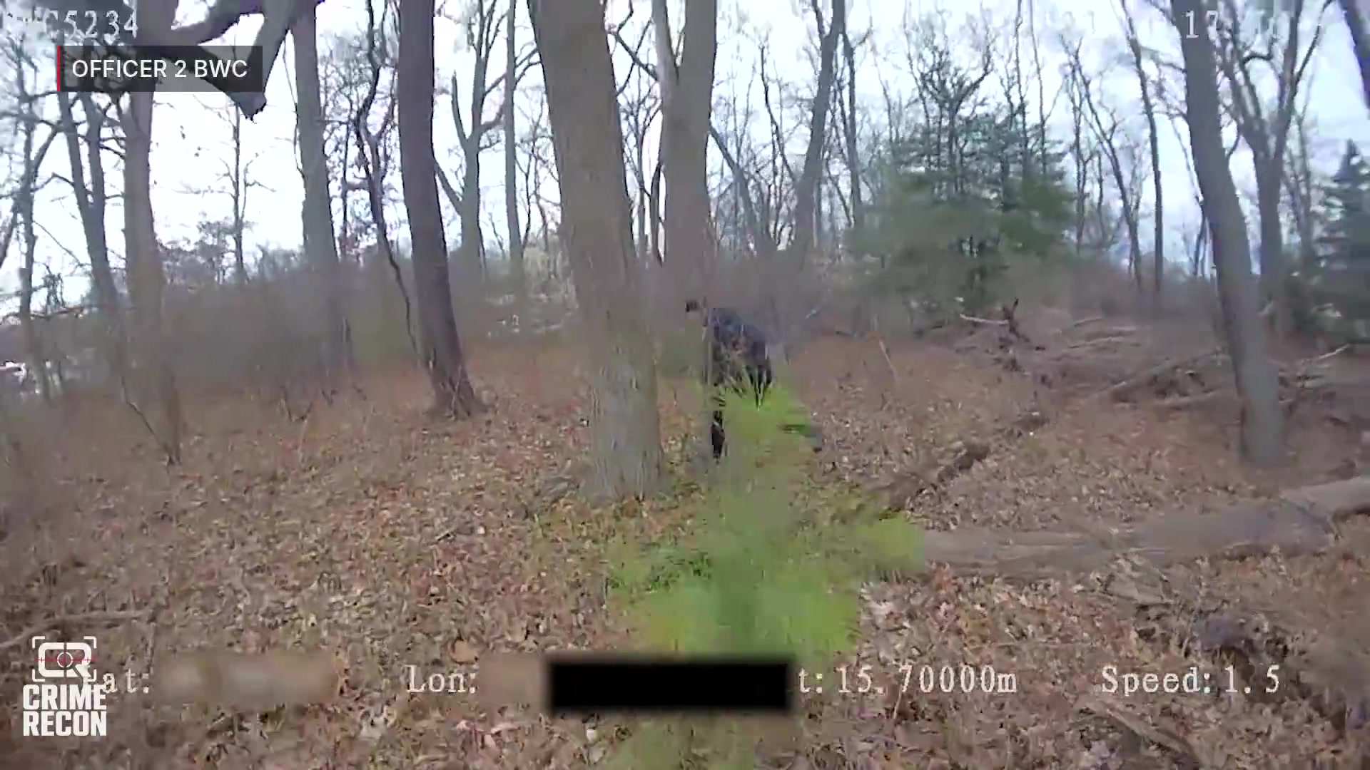 Real frame from the supplied Deptford incident video