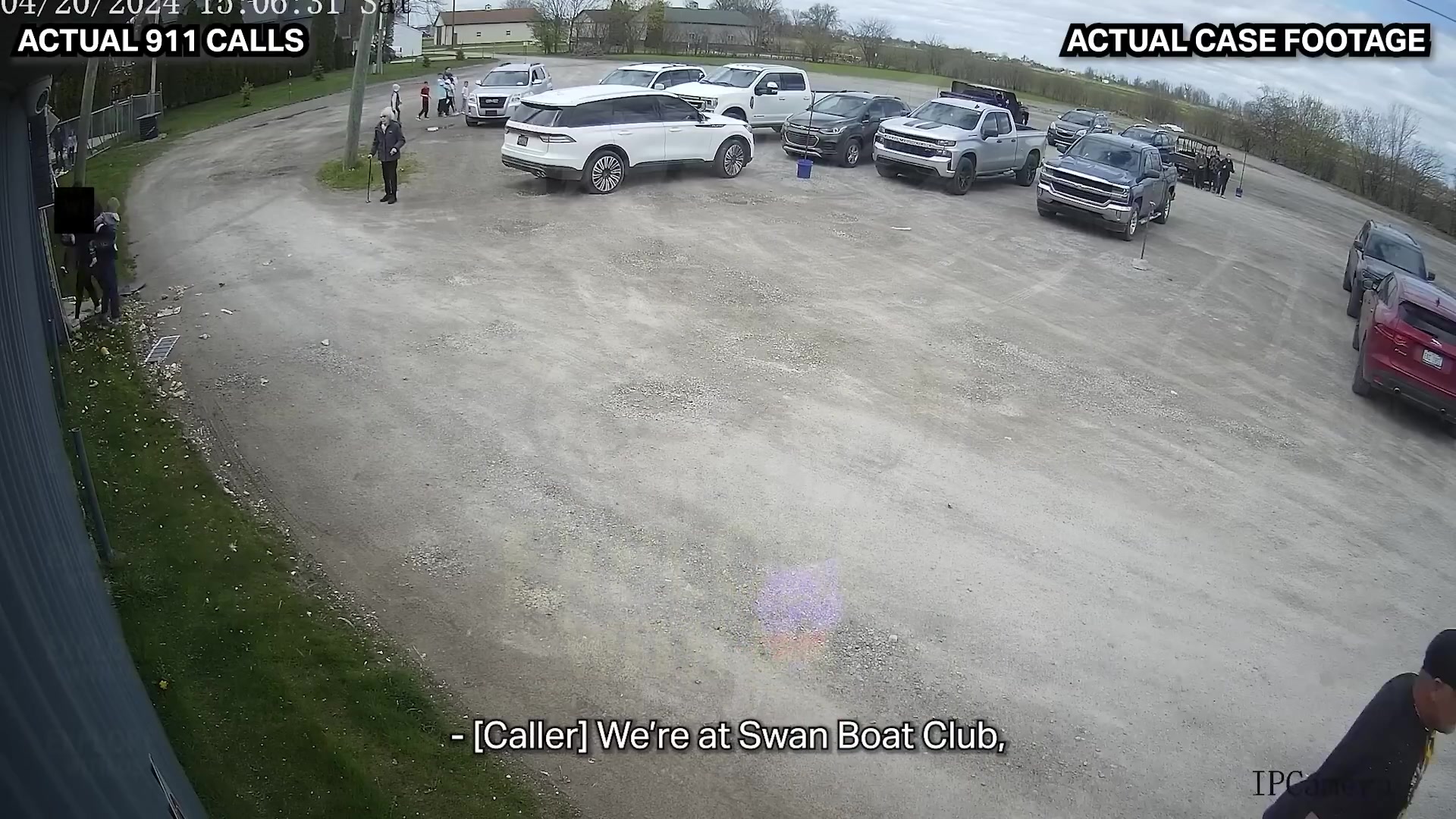 Real frame from the supplied Swan Boat Club case video