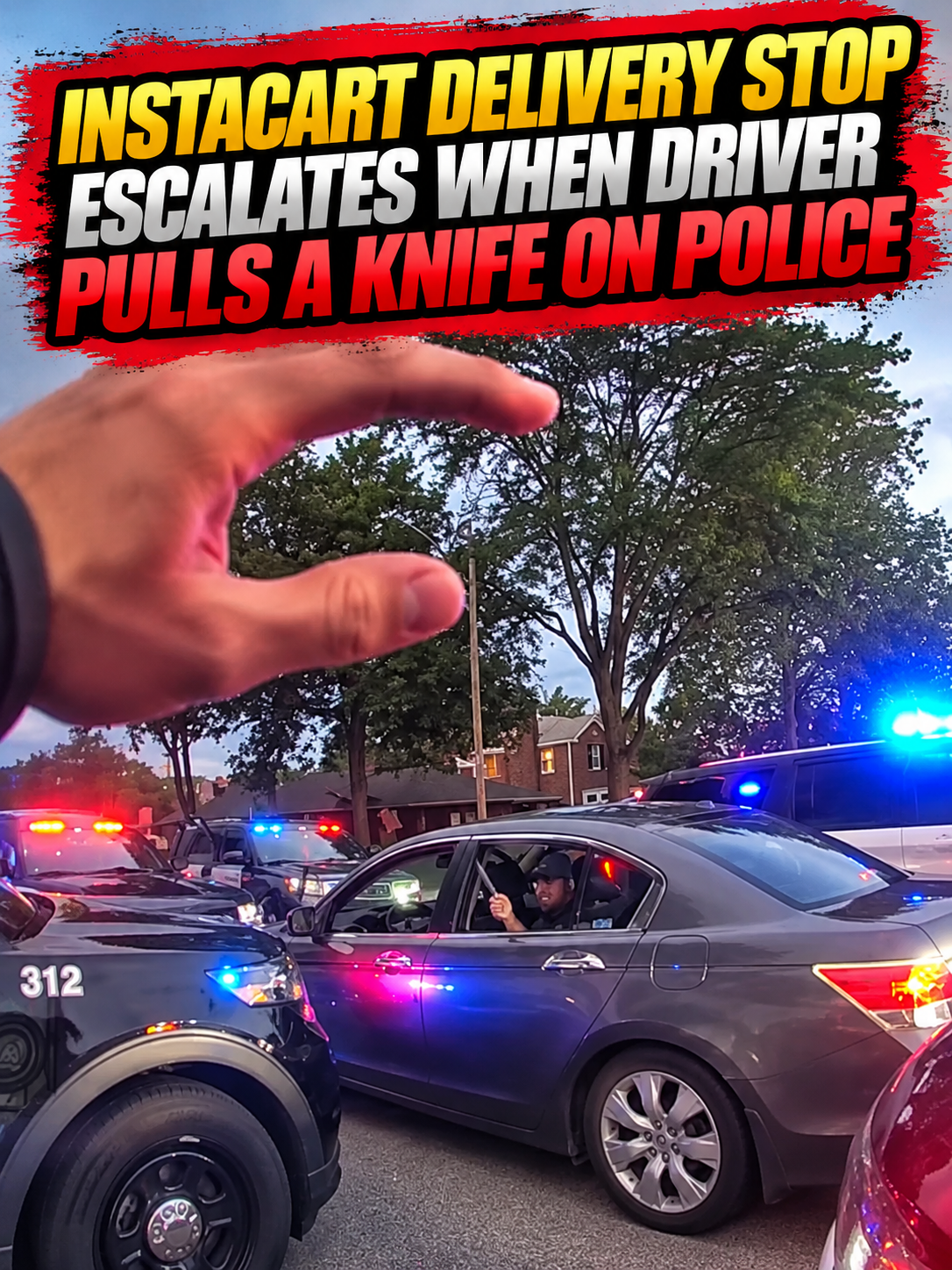 Instacart Delivery Stop Escalates When Driver Pulls a Knife on Police