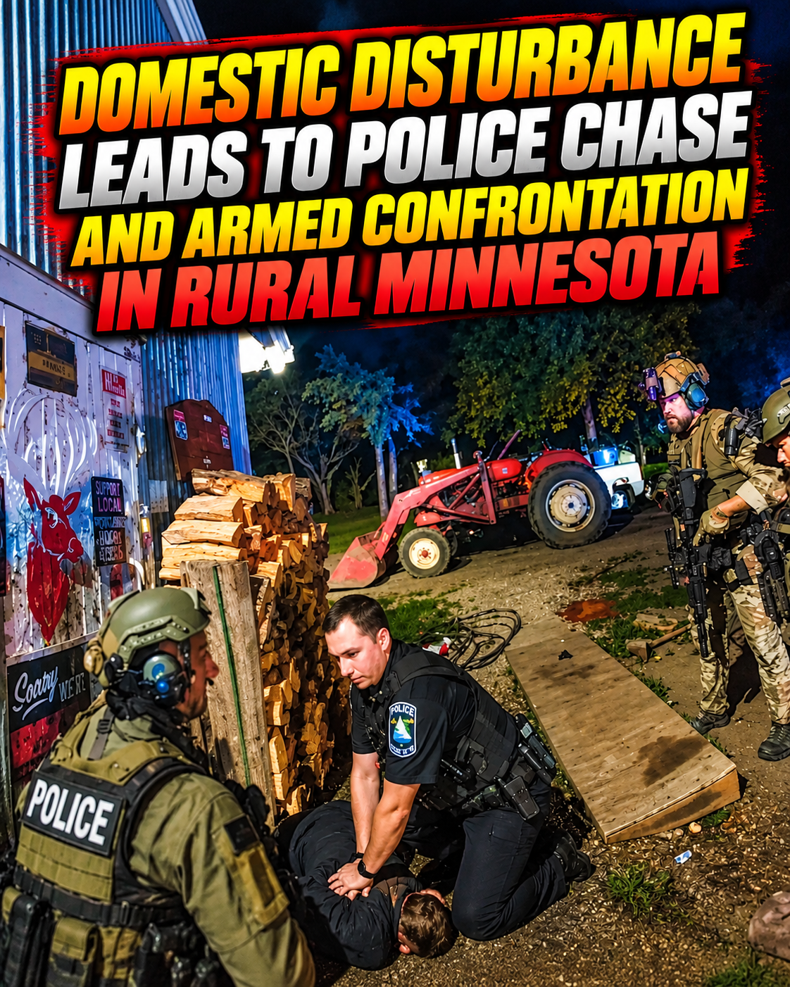 Domestic Disturbance Leads to Police Chase and Armed Confrontation in Rural Minnesota