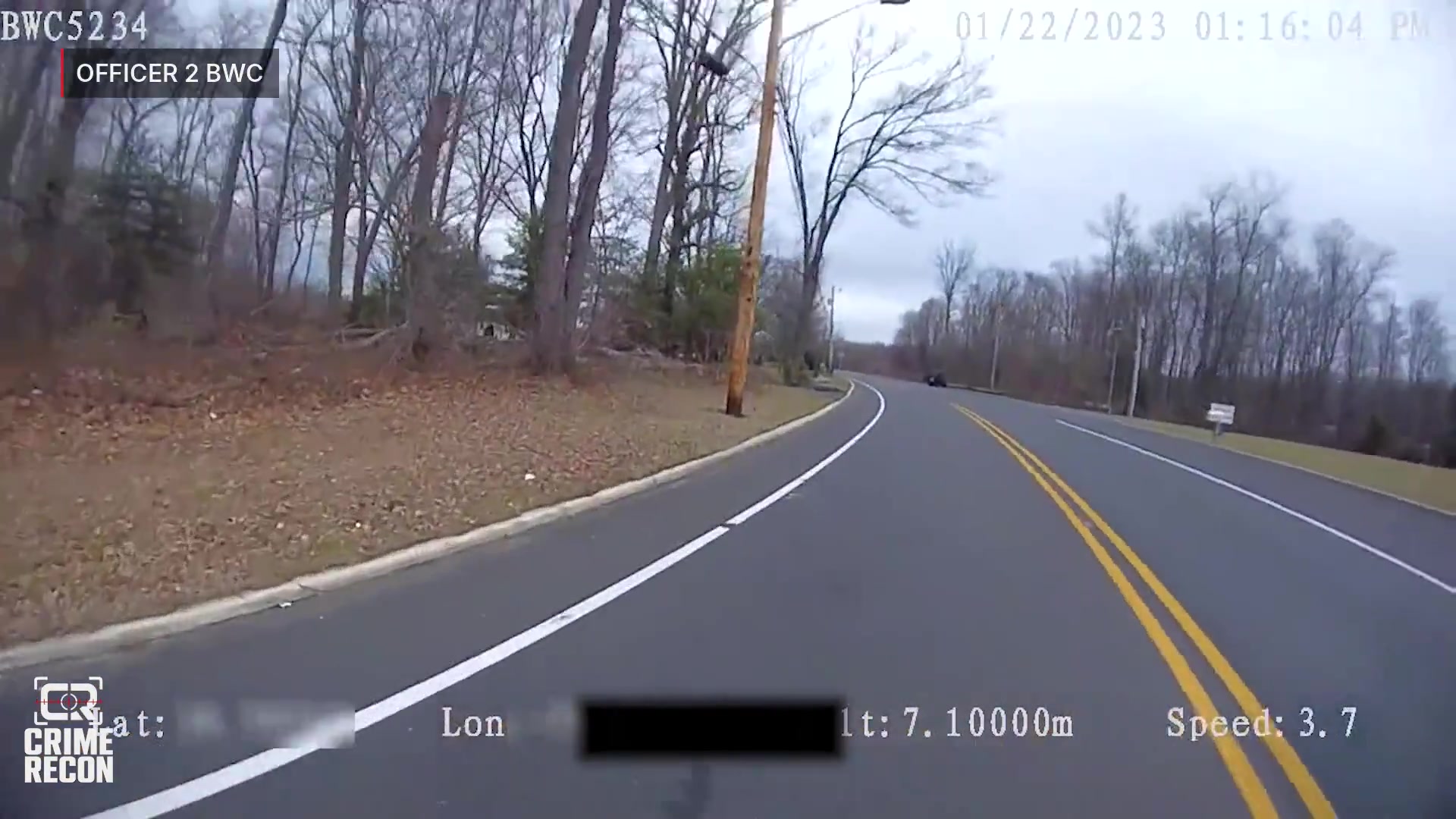 Real frame from the supplied Deptford incident video