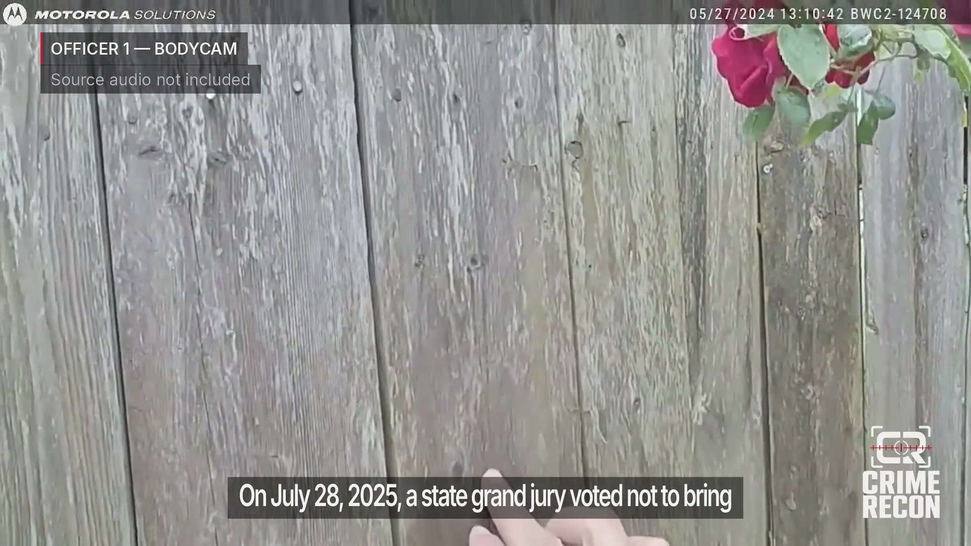 Real frame from the supplied Keansburg police body-camera video