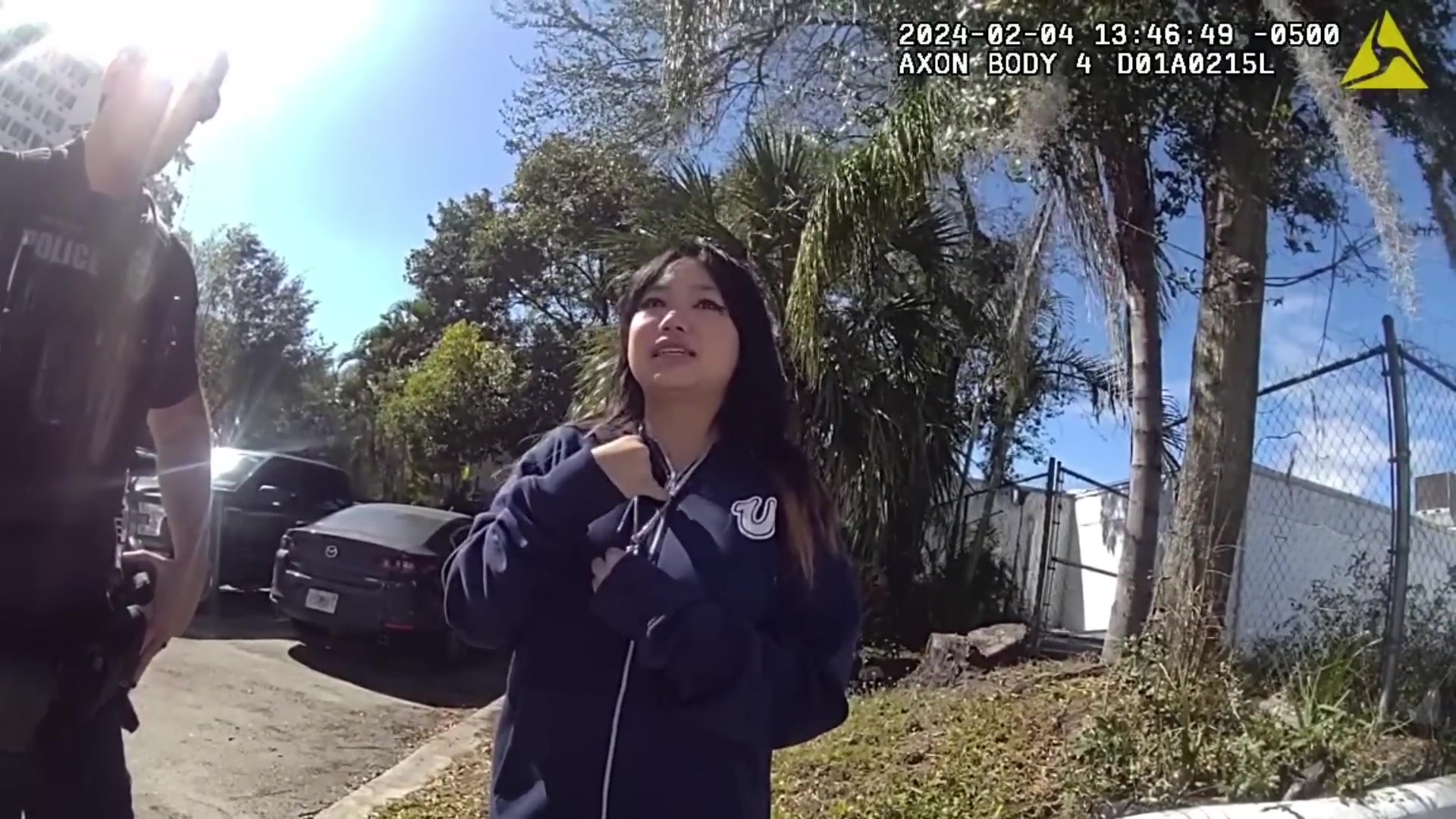 Real frame from the supplied February 2024 store incident video